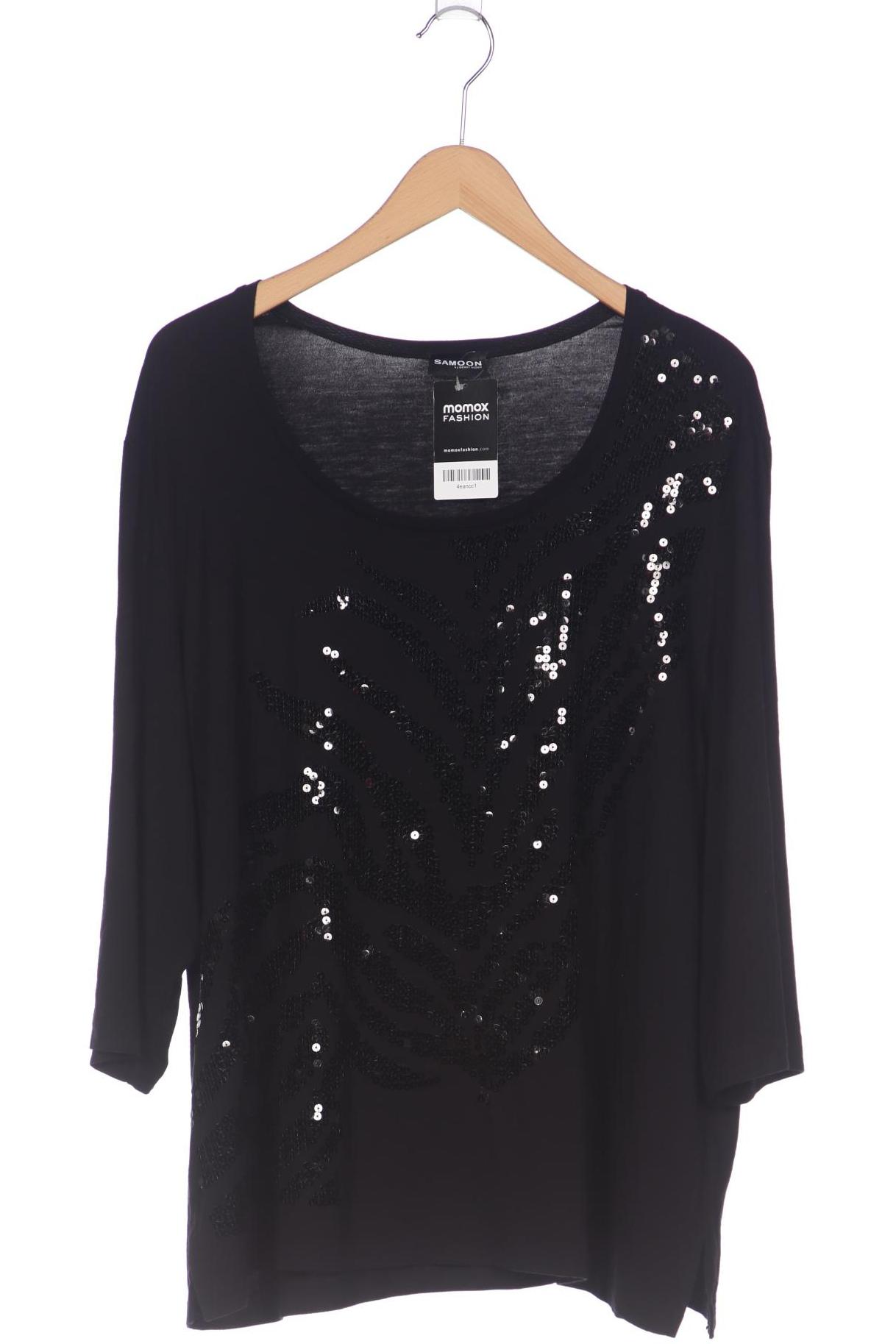 

Samoon by Gerry Weber Damen Langarmshirt, schwarz, Gr. 50