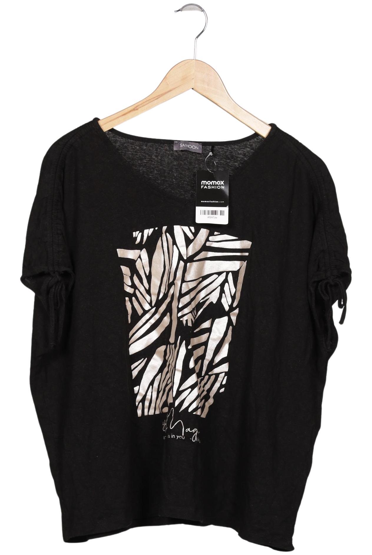 

Samoon by Gerry Weber Damen T-Shirt, schwarz, Gr. 48