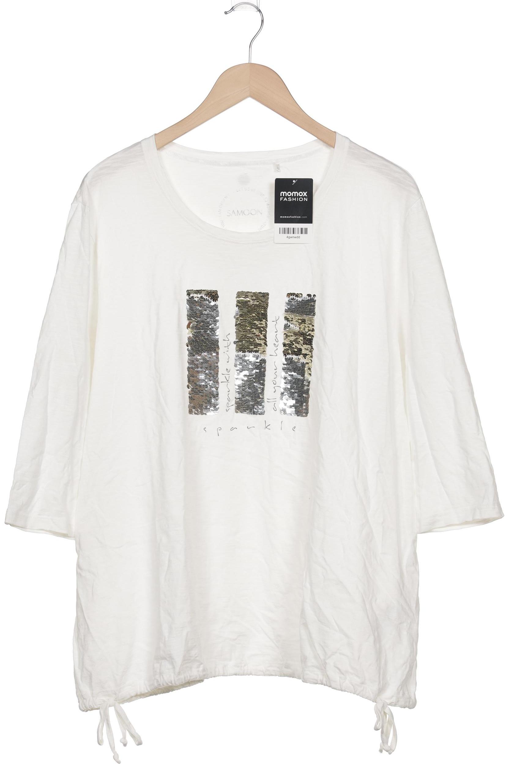 

Samoon by Gerry Weber Damen Langarmshirt, weiß, Gr. 52