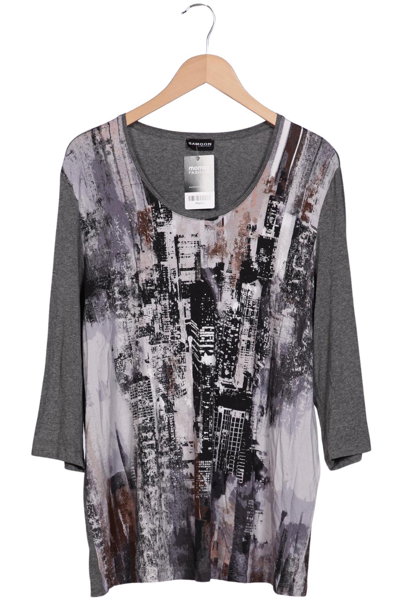 

Samoon by Gerry Weber Damen Langarmshirt, grau, Gr. 50