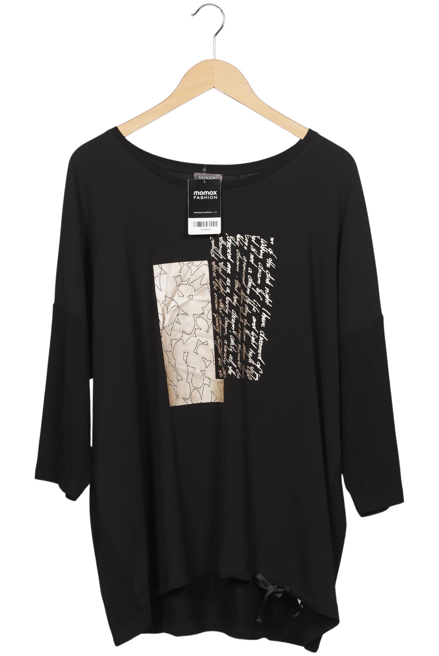 

Samoon by Gerry Weber Damen Langarmshirt, schwarz, Gr. 48