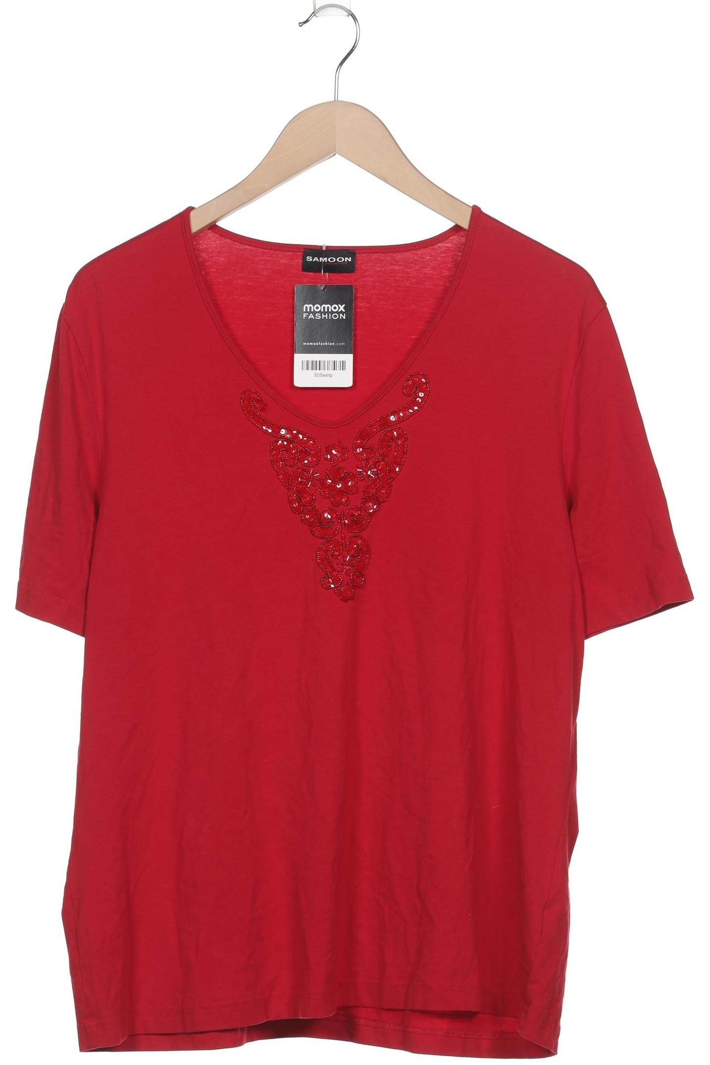 

Samoon by Gerry Weber Damen T-Shirt, rot, Gr. 46