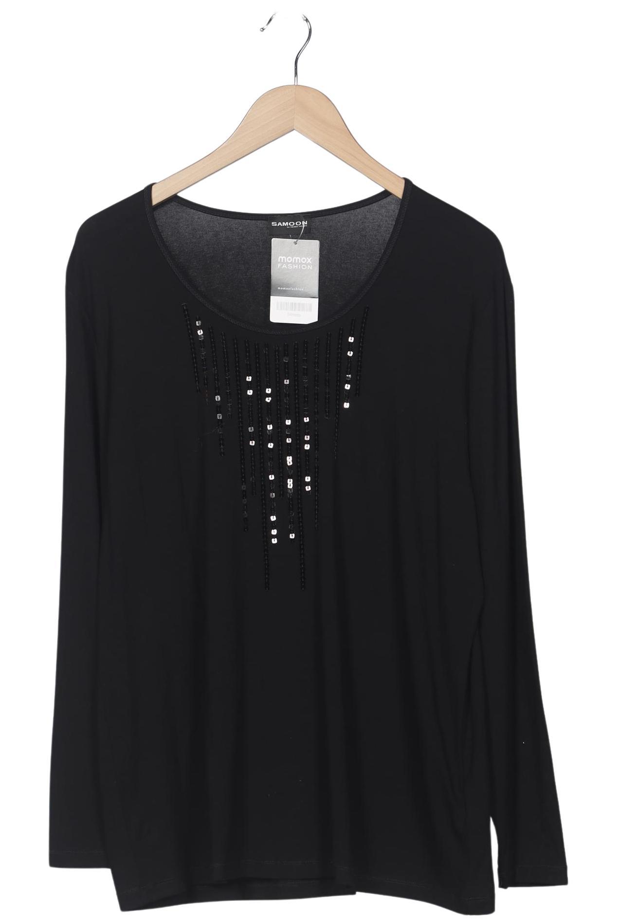 

Samoon by Gerry Weber Damen Langarmshirt, schwarz, Gr. 46