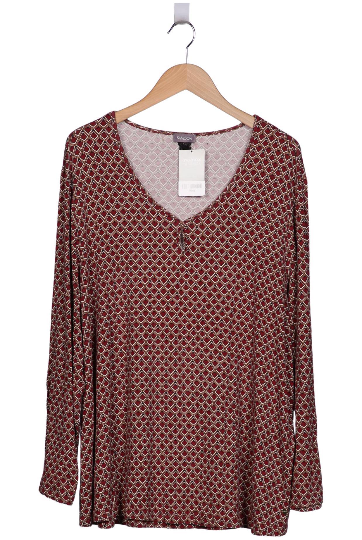 

Samoon by Gerry Weber Damen Langarmshirt, rot, Gr. 52