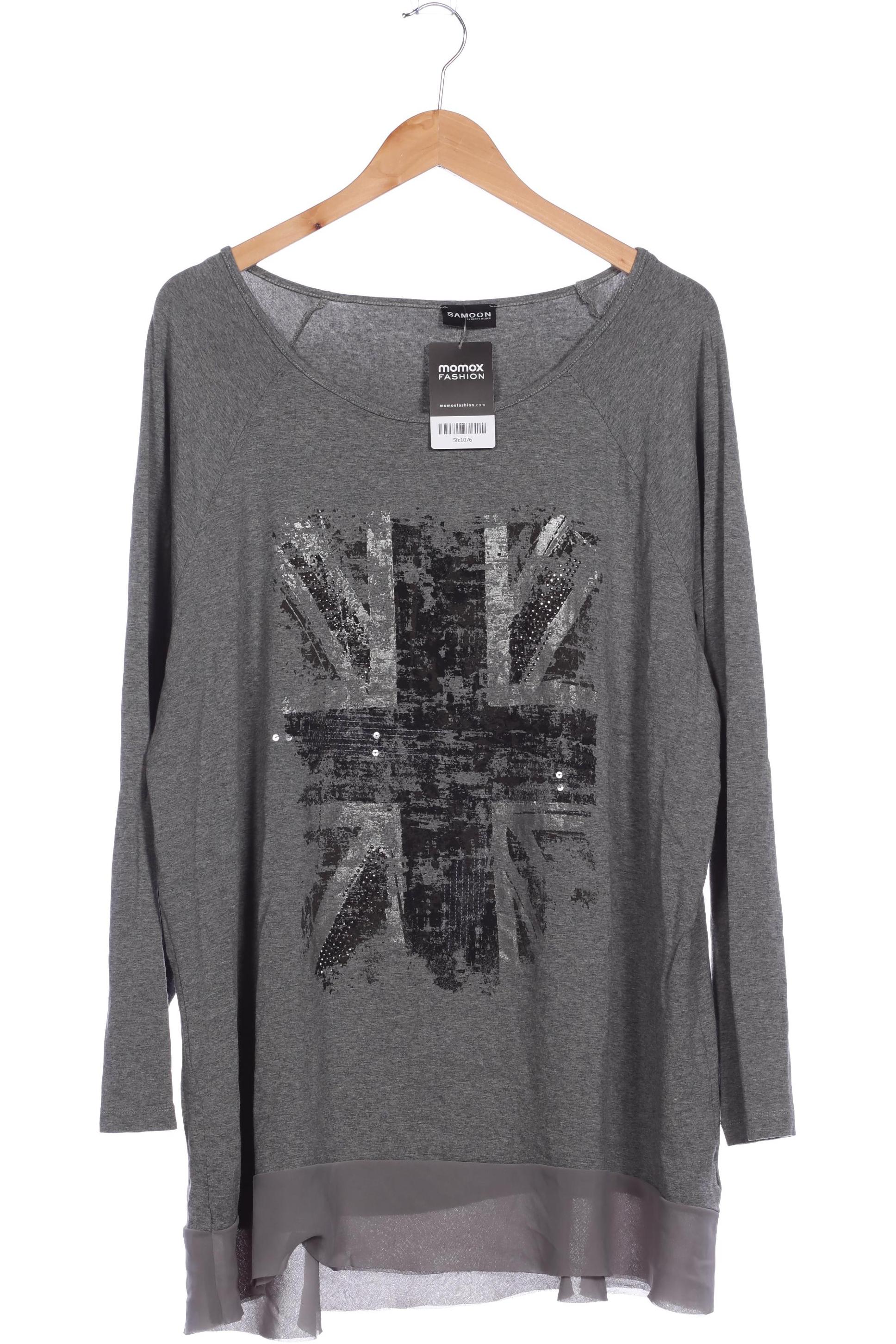 

Samoon by Gerry Weber Damen Langarmshirt, grau, Gr. 50