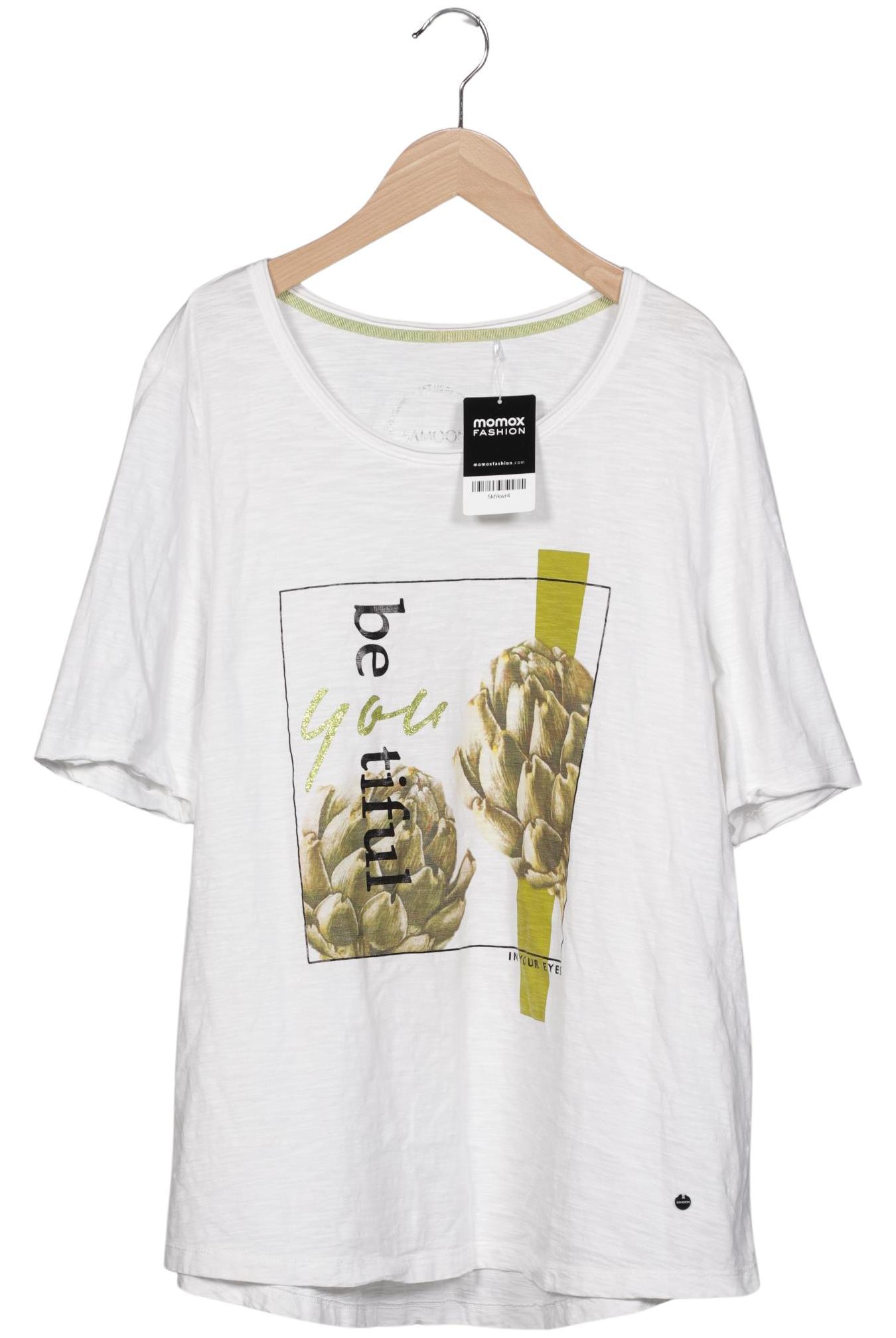 

Samoon by Gerry Weber Damen T-Shirt, weiß, Gr. 46