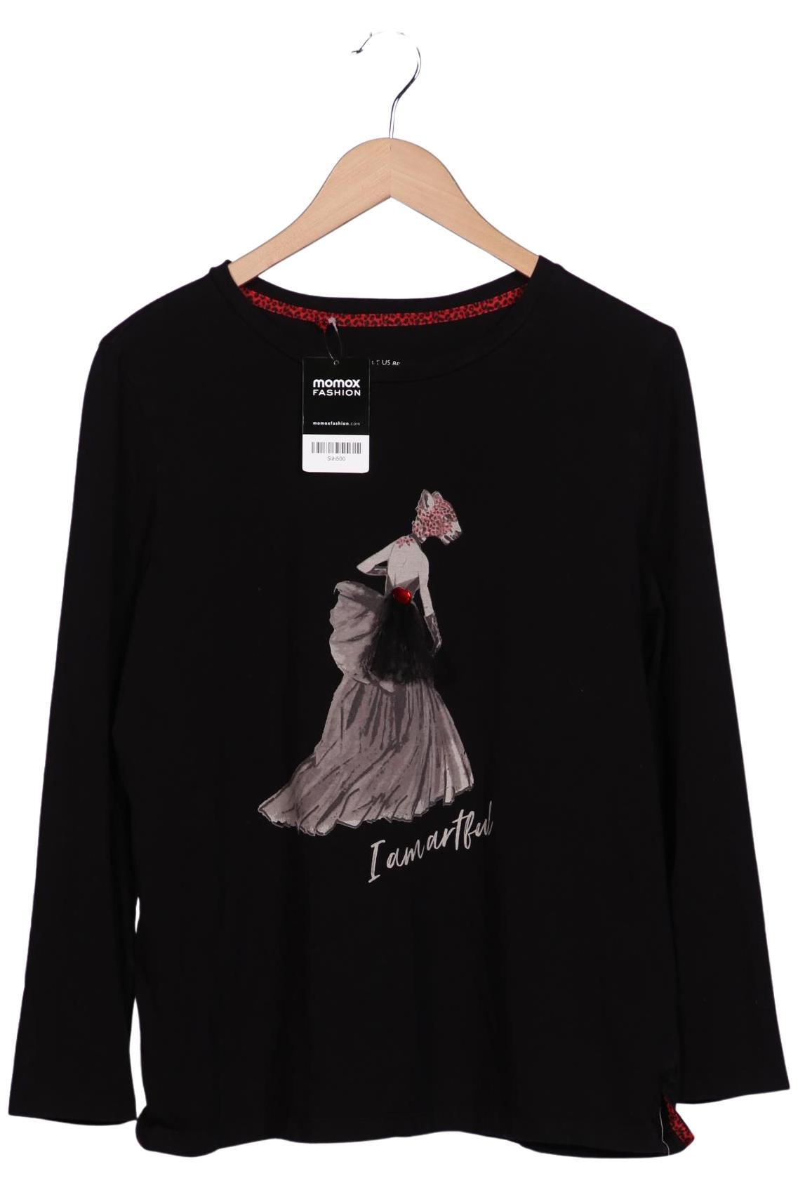 

Samoon by Gerry Weber Damen Langarmshirt, schwarz, Gr. 38