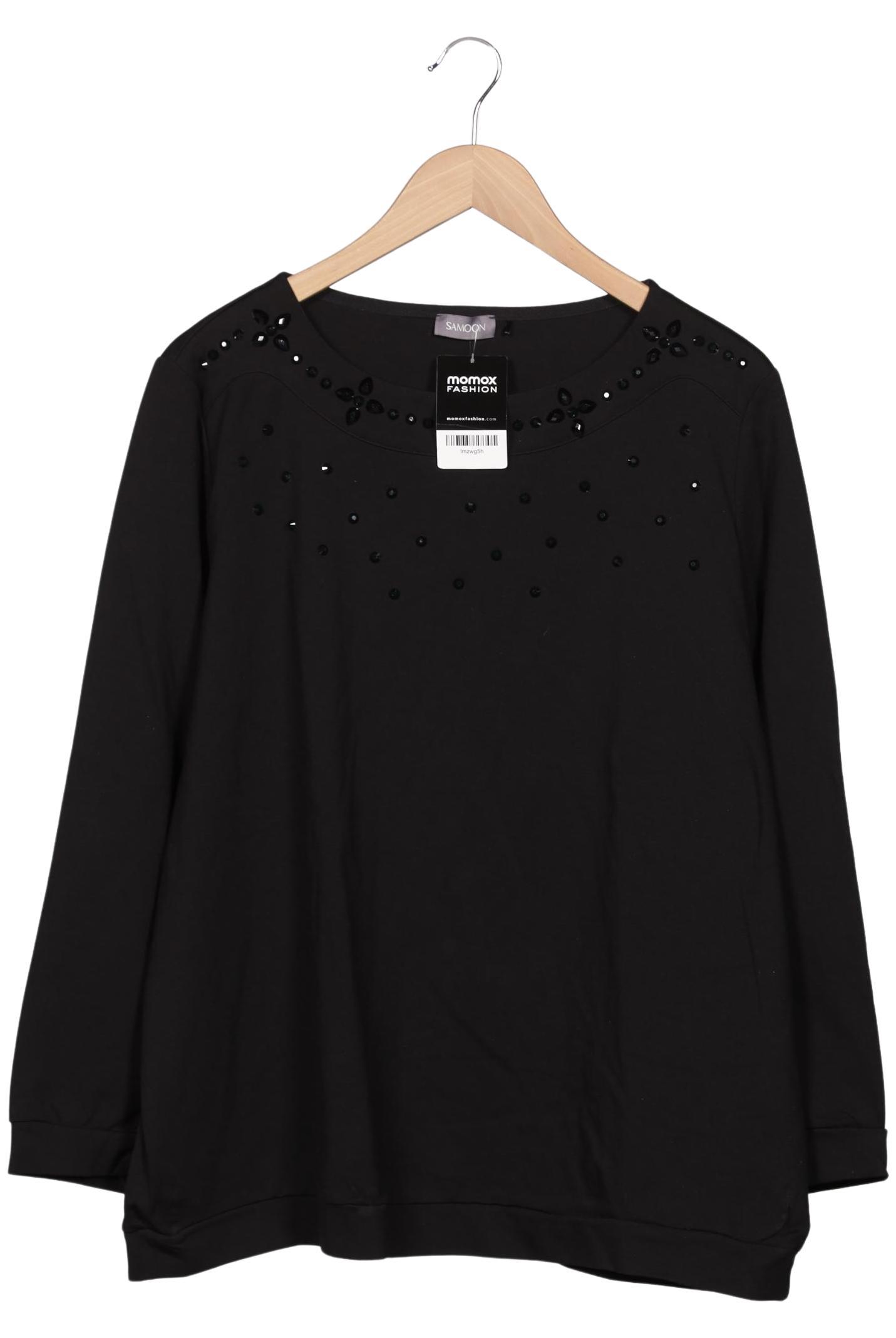 

Samoon by Gerry Weber Damen Langarmshirt, schwarz, Gr. 48