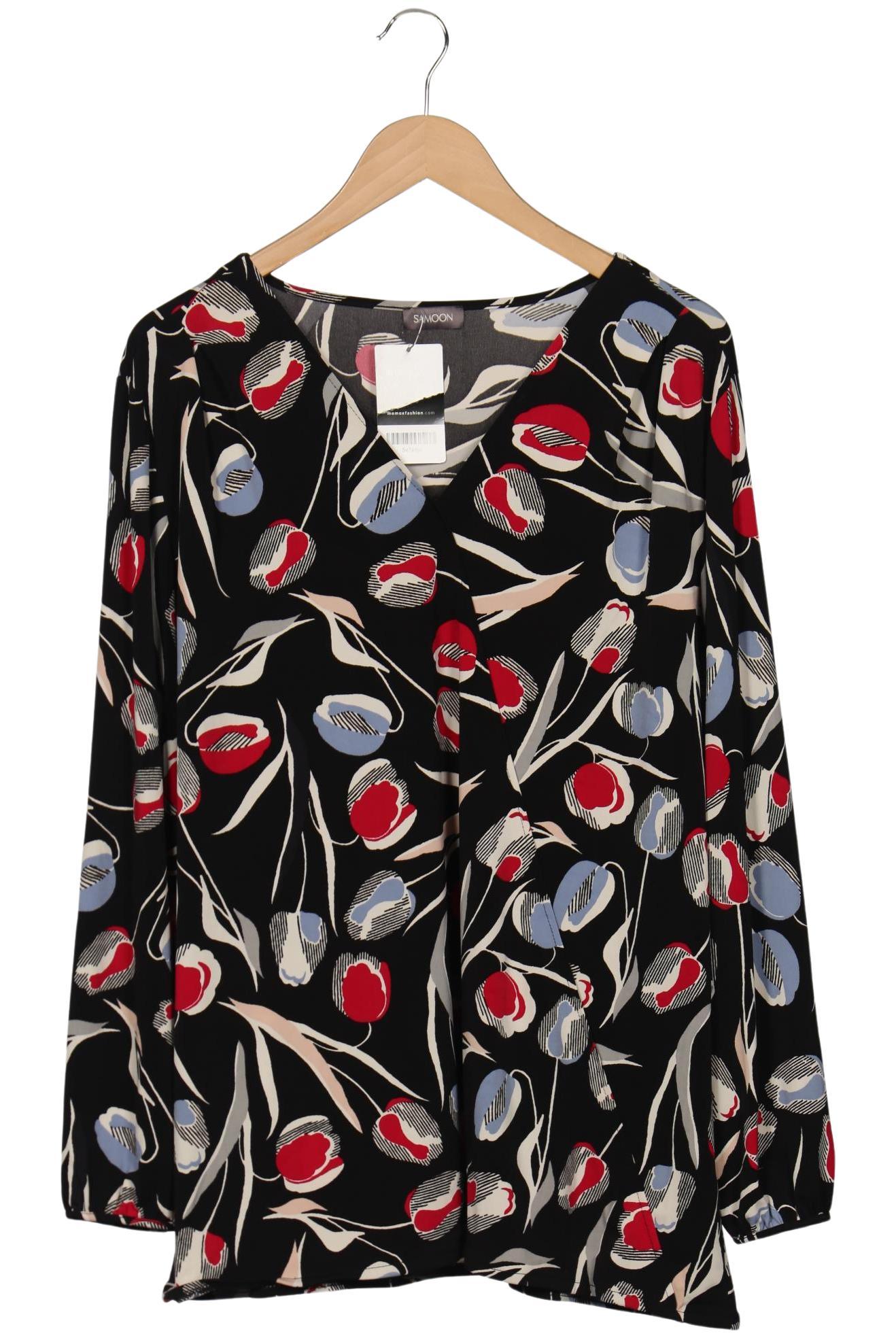 

Samoon by Gerry Weber Damen Langarmshirt, schwarz, Gr. 48