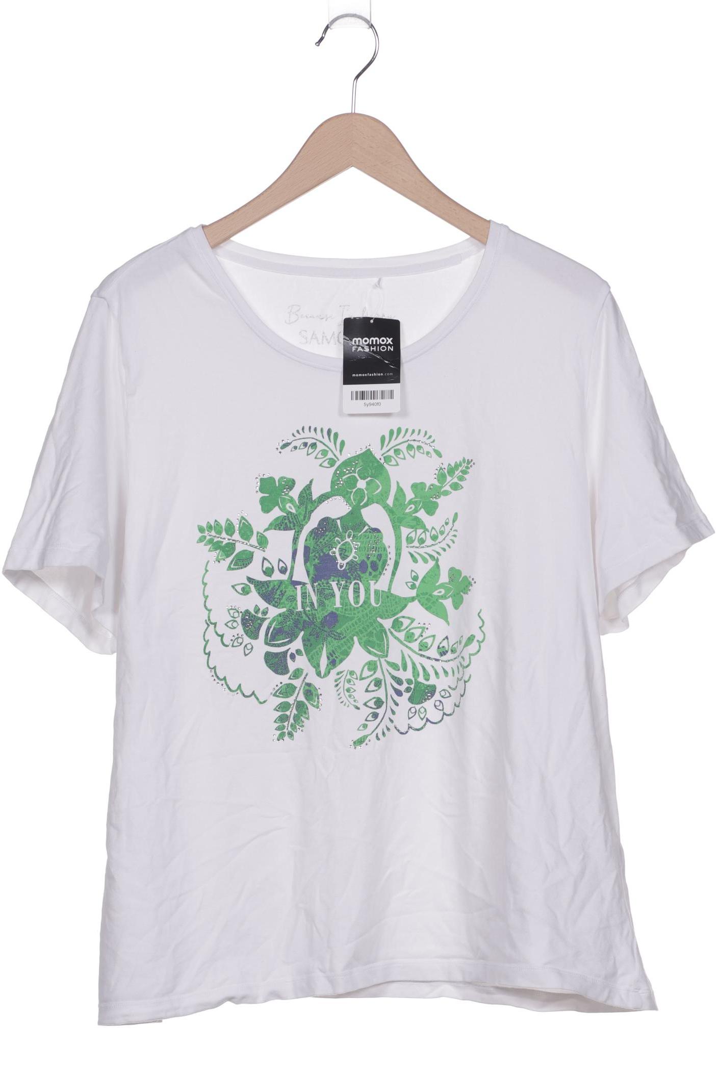 

Samoon by Gerry Weber Damen T-Shirt, weiß, Gr. 50