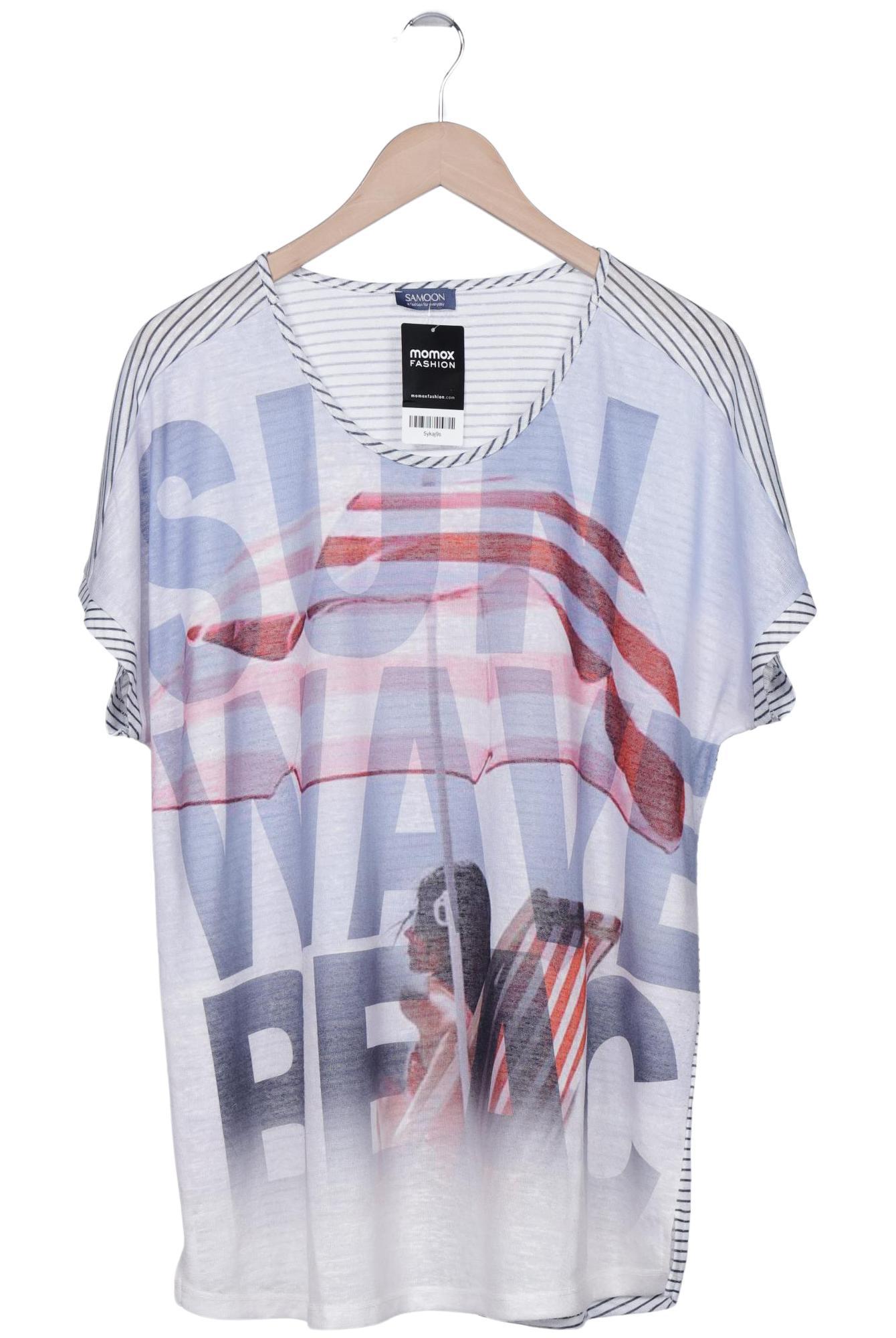 

Samoon by Gerry Weber Damen T-Shirt, blau, Gr. 48