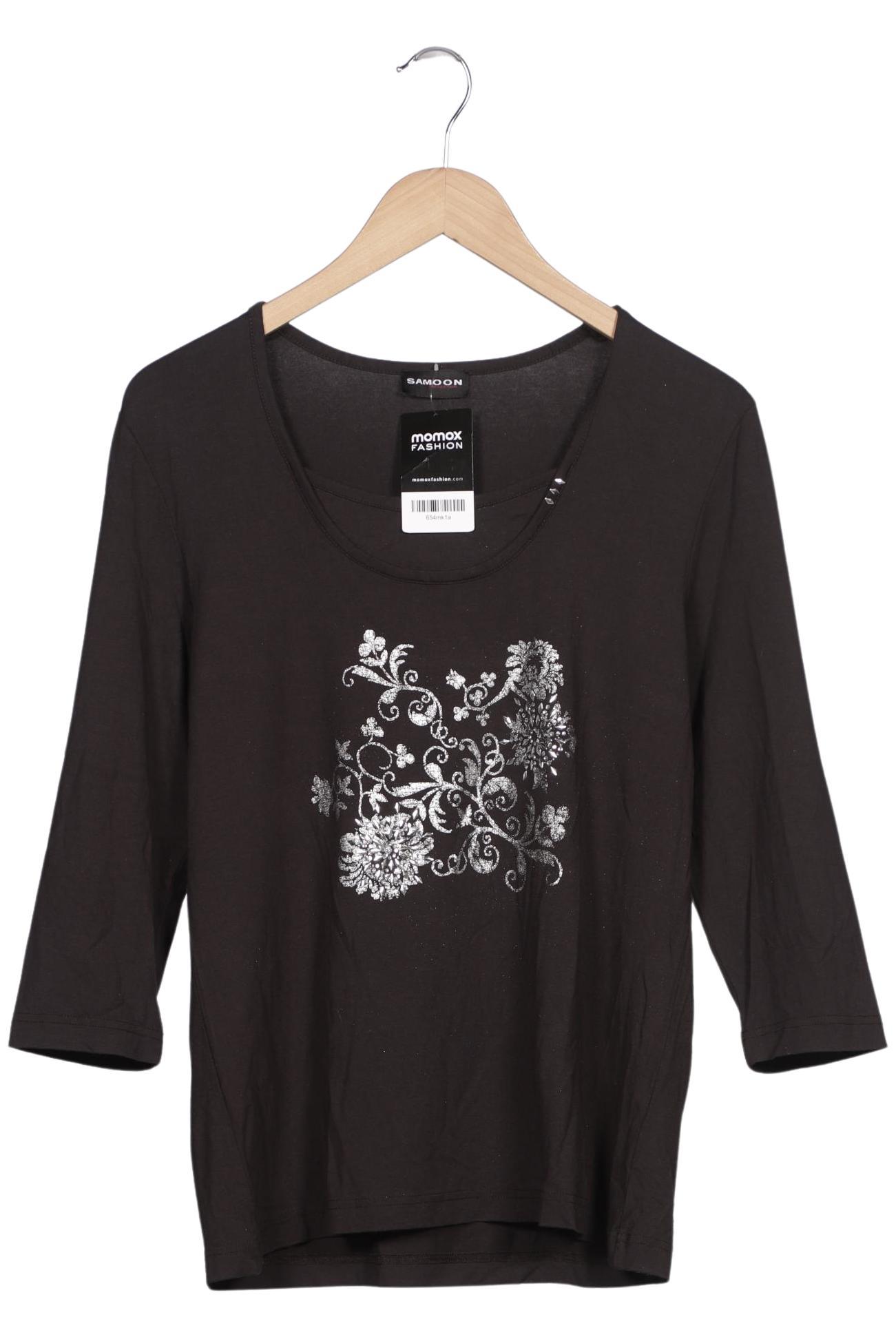 

Samoon by Gerry Weber Damen Langarmshirt, schwarz, Gr. 42
