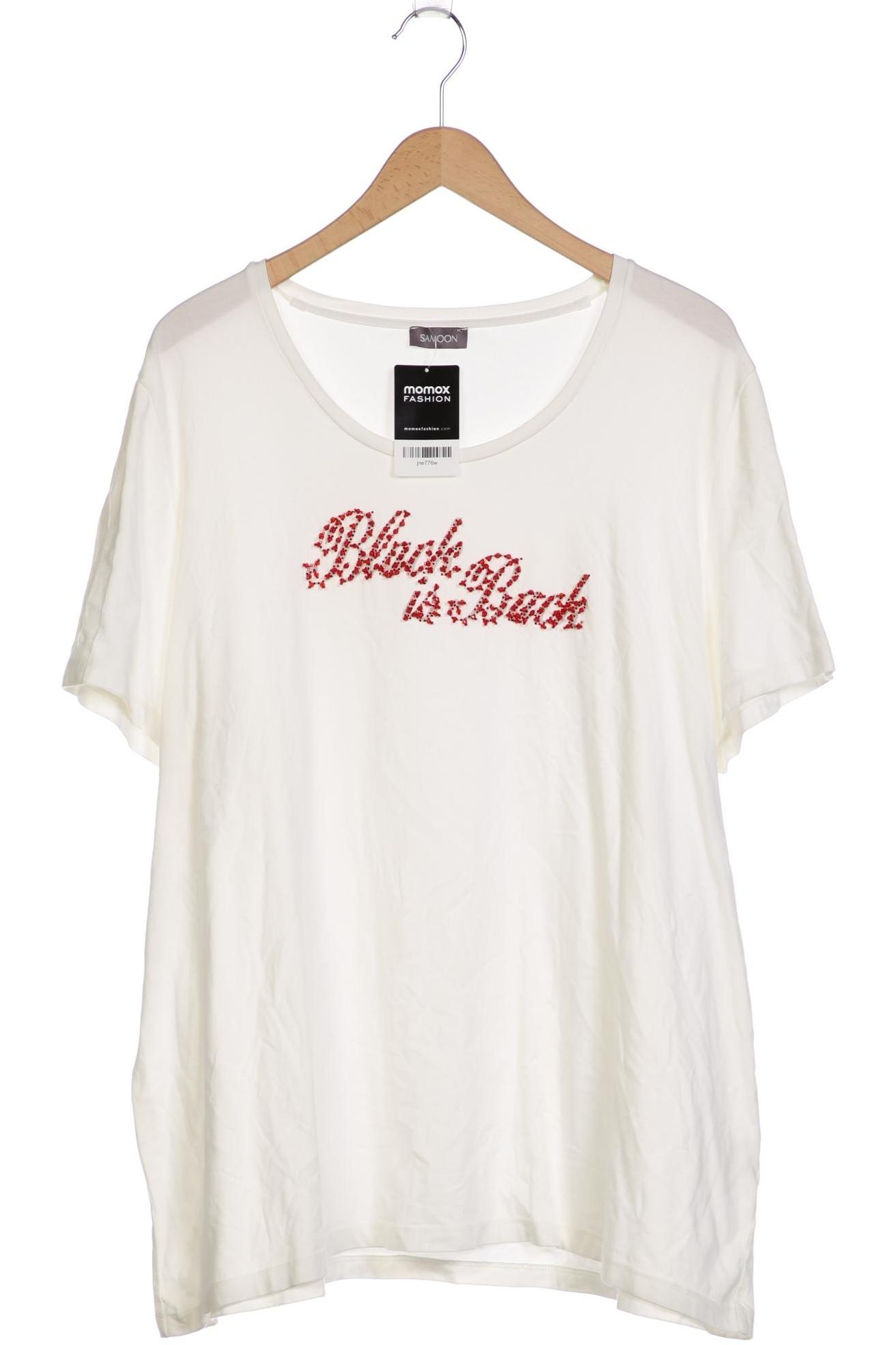 

Samoon by Gerry Weber Damen T-Shirt, weiß, Gr. 52