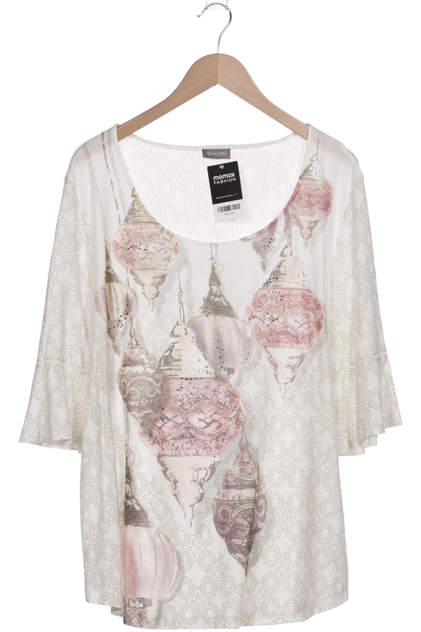 

Samoon by Gerry Weber Damen Langarmshirt, weiß, Gr. 46