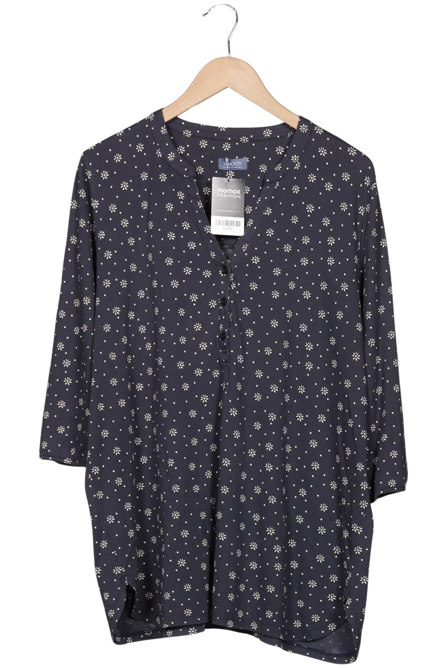 

Samoon by Gerry Weber Damen Langarmshirt, marineblau, Gr. 46