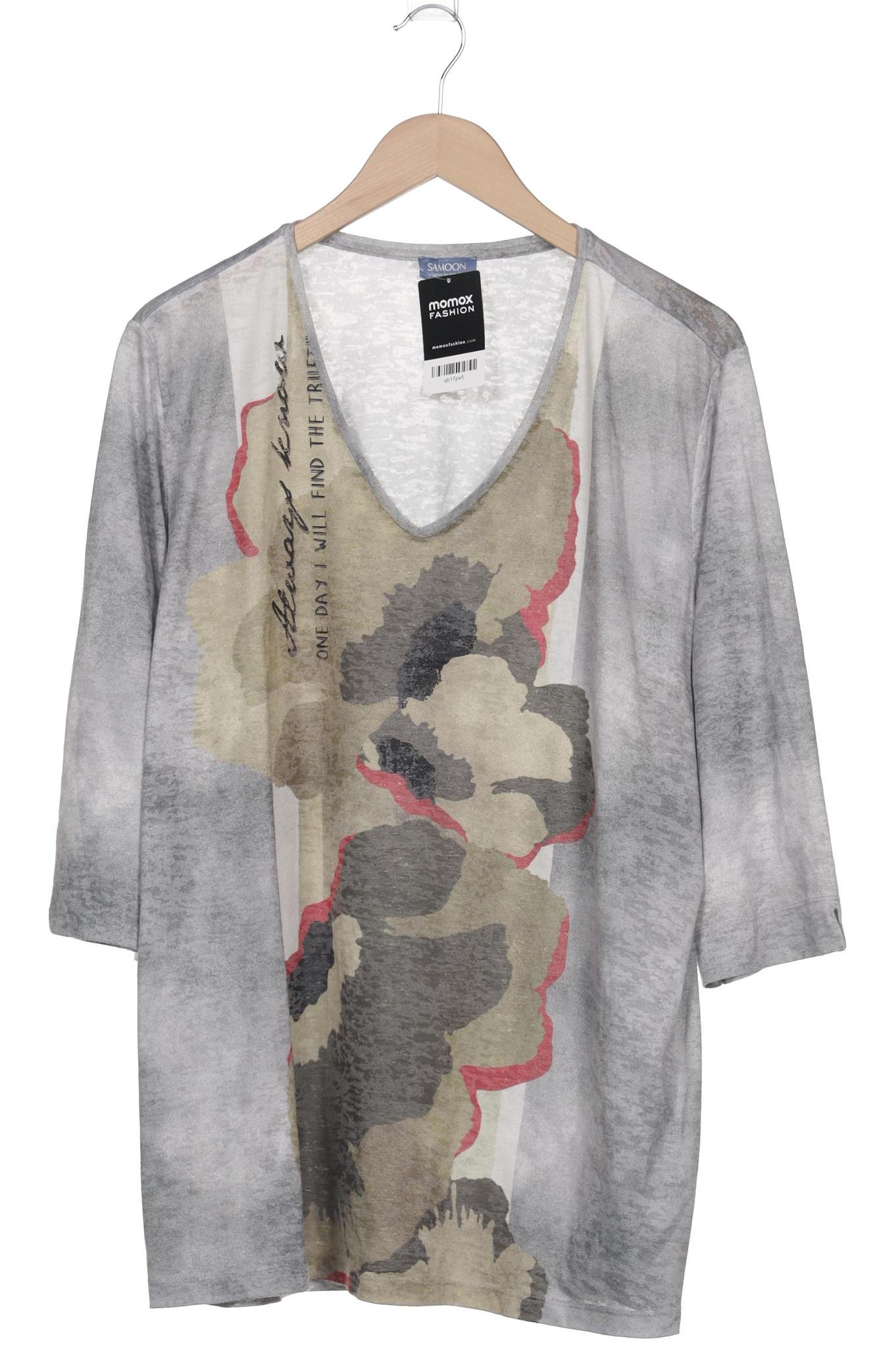 

Samoon by Gerry Weber Damen Langarmshirt, grau, Gr. 50