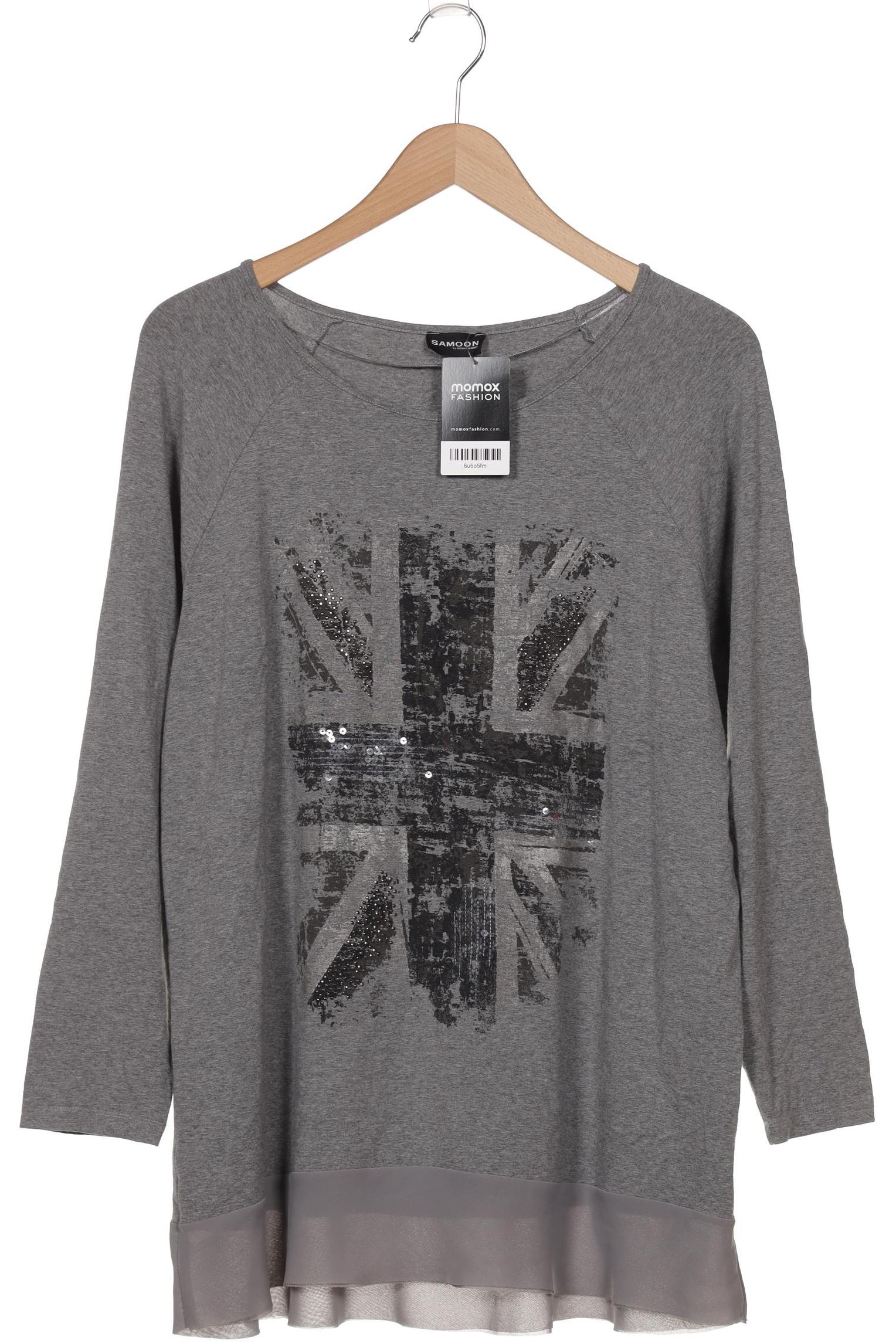 

Samoon by Gerry Weber Damen Langarmshirt, grau, Gr. 48