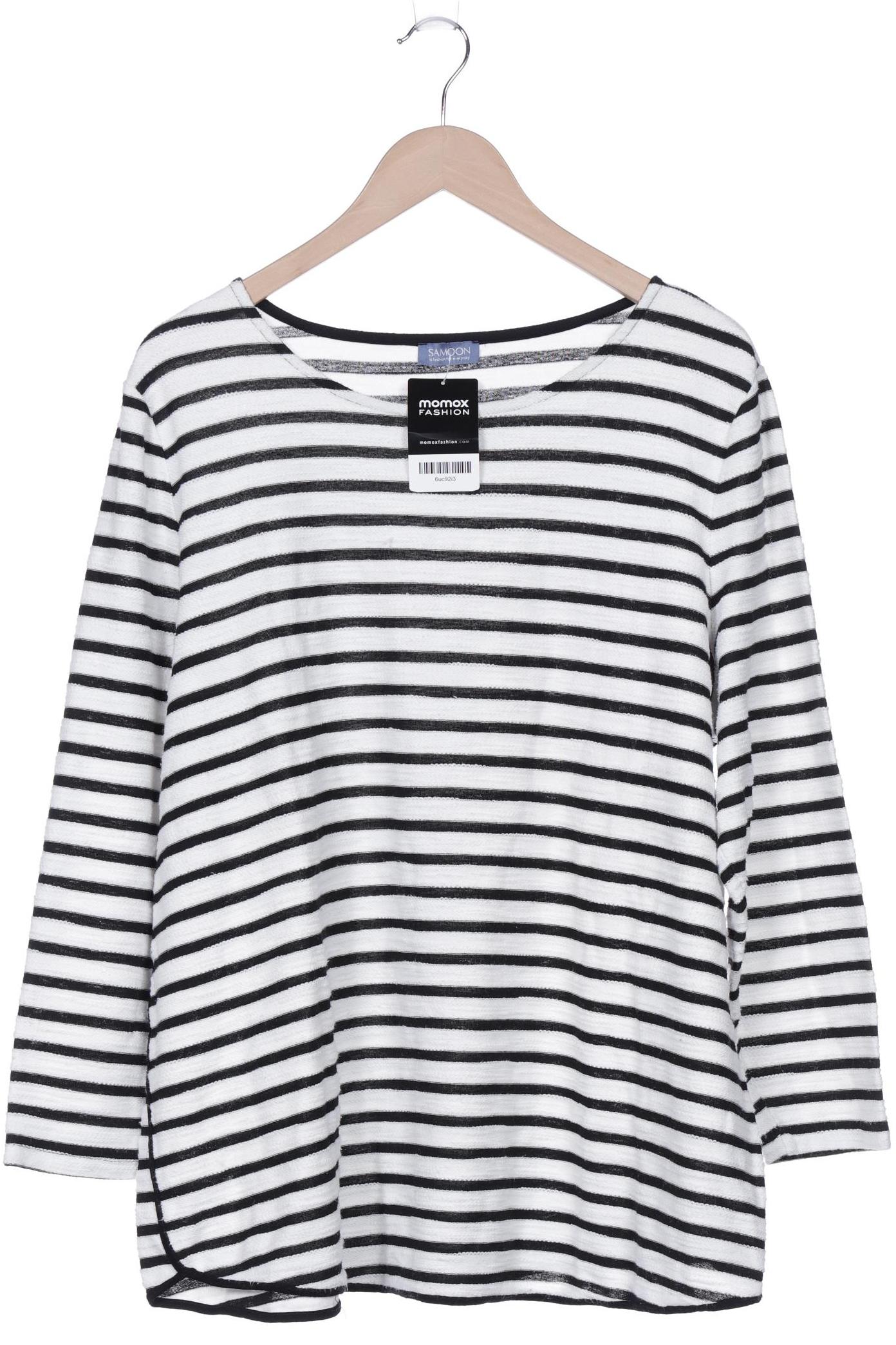 

Samoon by Gerry Weber Damen Langarmshirt, weiß, Gr. 48