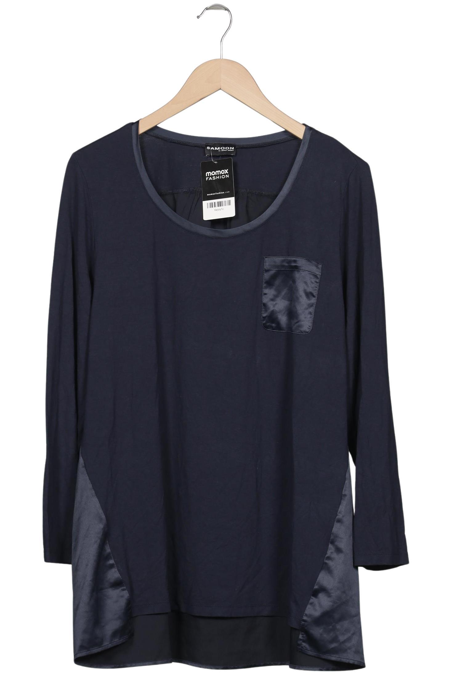 

Samoon by Gerry Weber Damen Langarmshirt, marineblau, Gr. 48