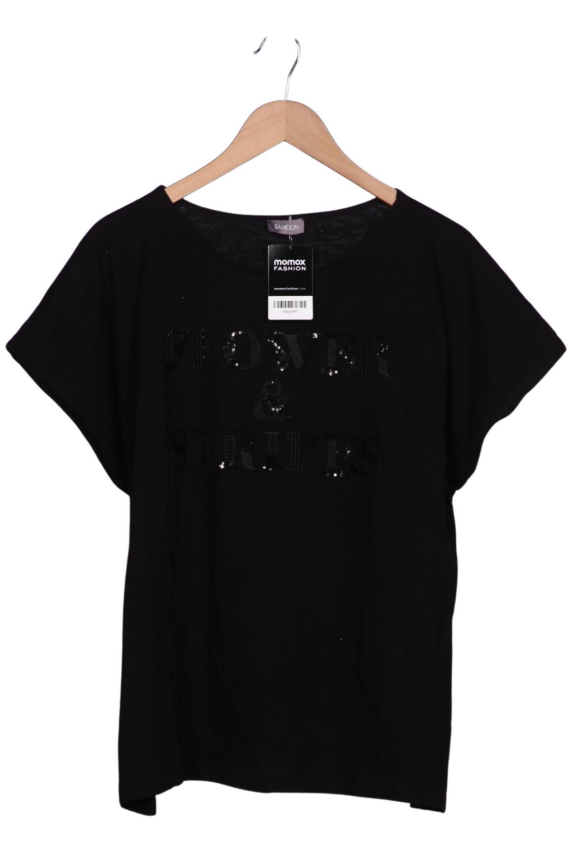 

Samoon by Gerry Weber Damen T-Shirt, schwarz, Gr. 48