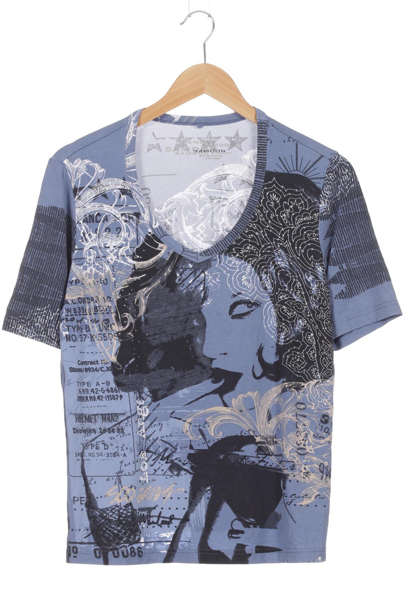 

Samoon by Gerry Weber Damen T-Shirt, blau, Gr. 42