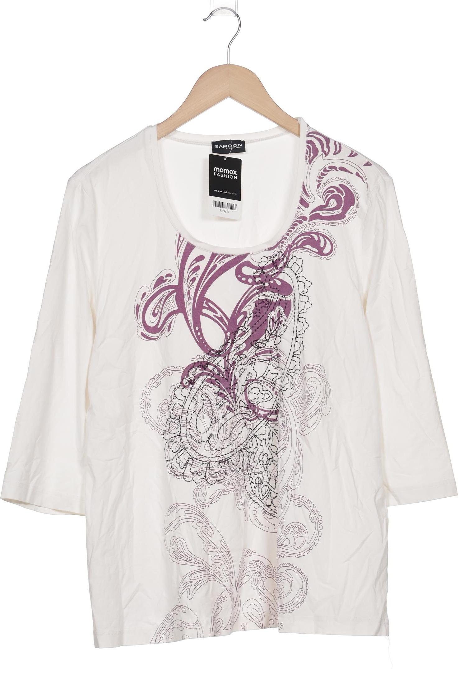 

Samoon by Gerry Weber Damen Langarmshirt, cremeweiß, Gr. 48
