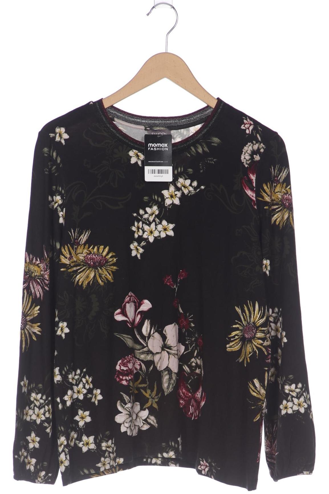 

Samoon by Gerry Weber Damen Langarmshirt, schwarz, Gr. 42