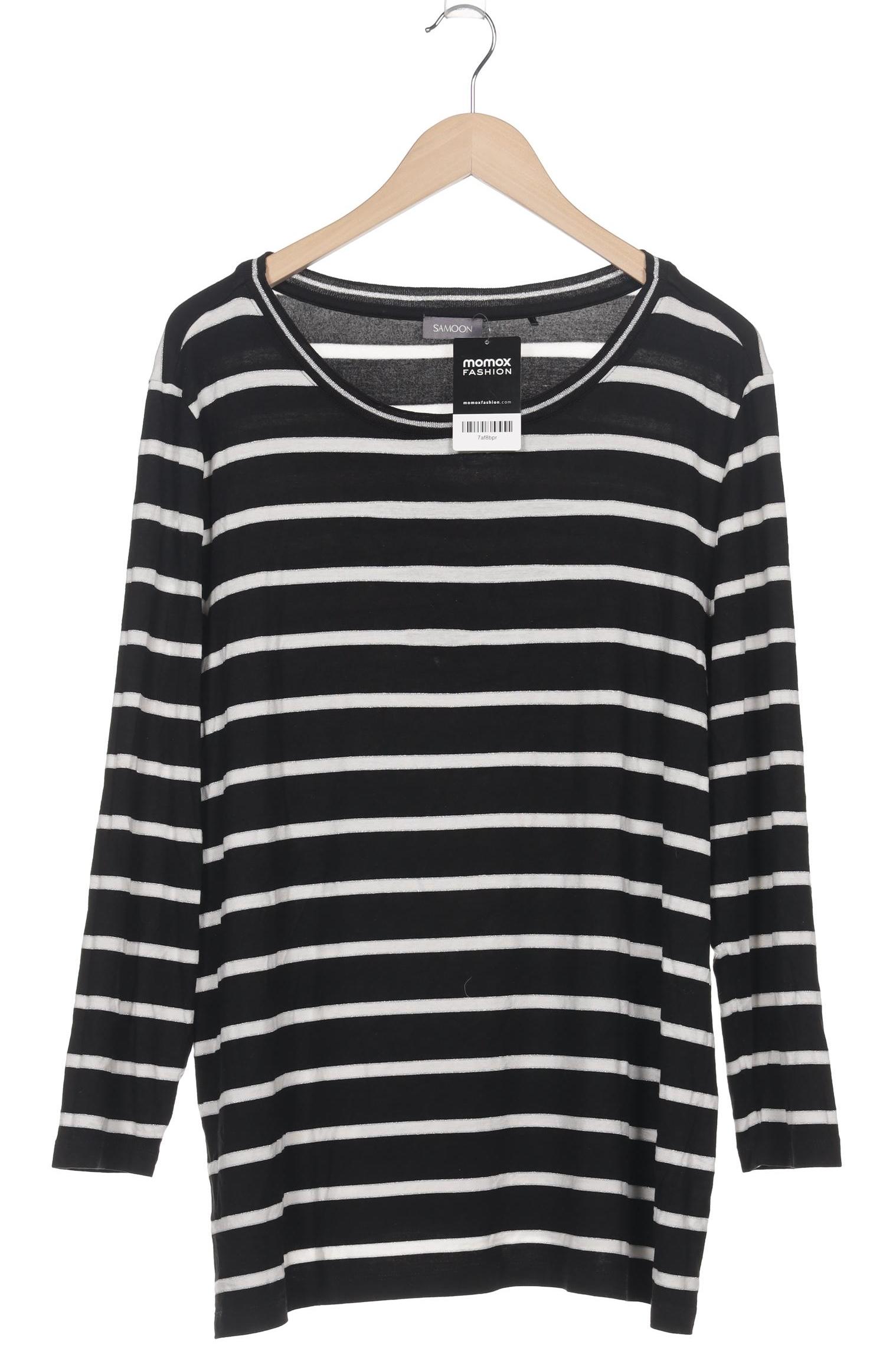 

Samoon by Gerry Weber Damen Langarmshirt, schwarz, Gr. 48