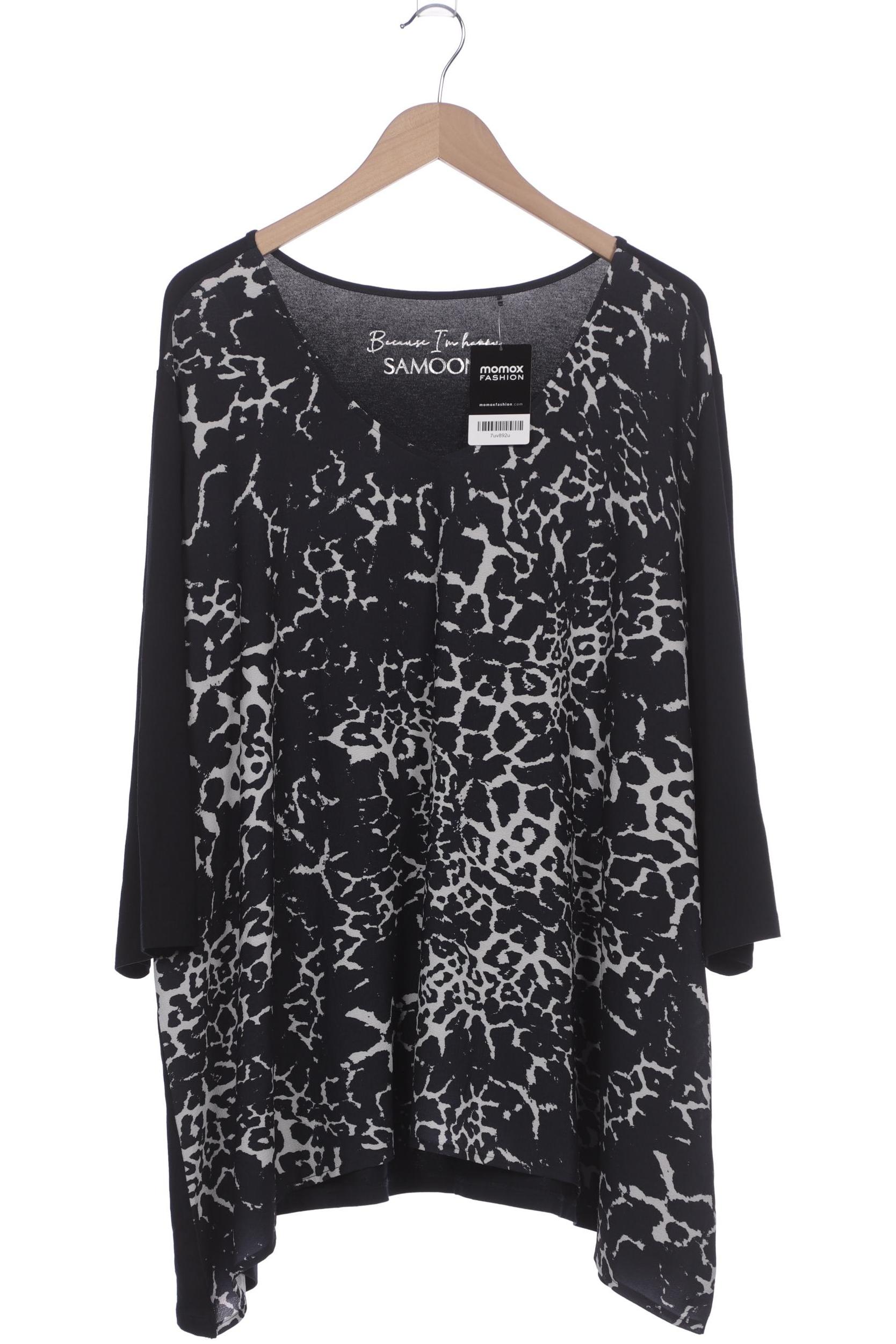 

Samoon by Gerry Weber Damen Langarmshirt, schwarz, Gr. 52