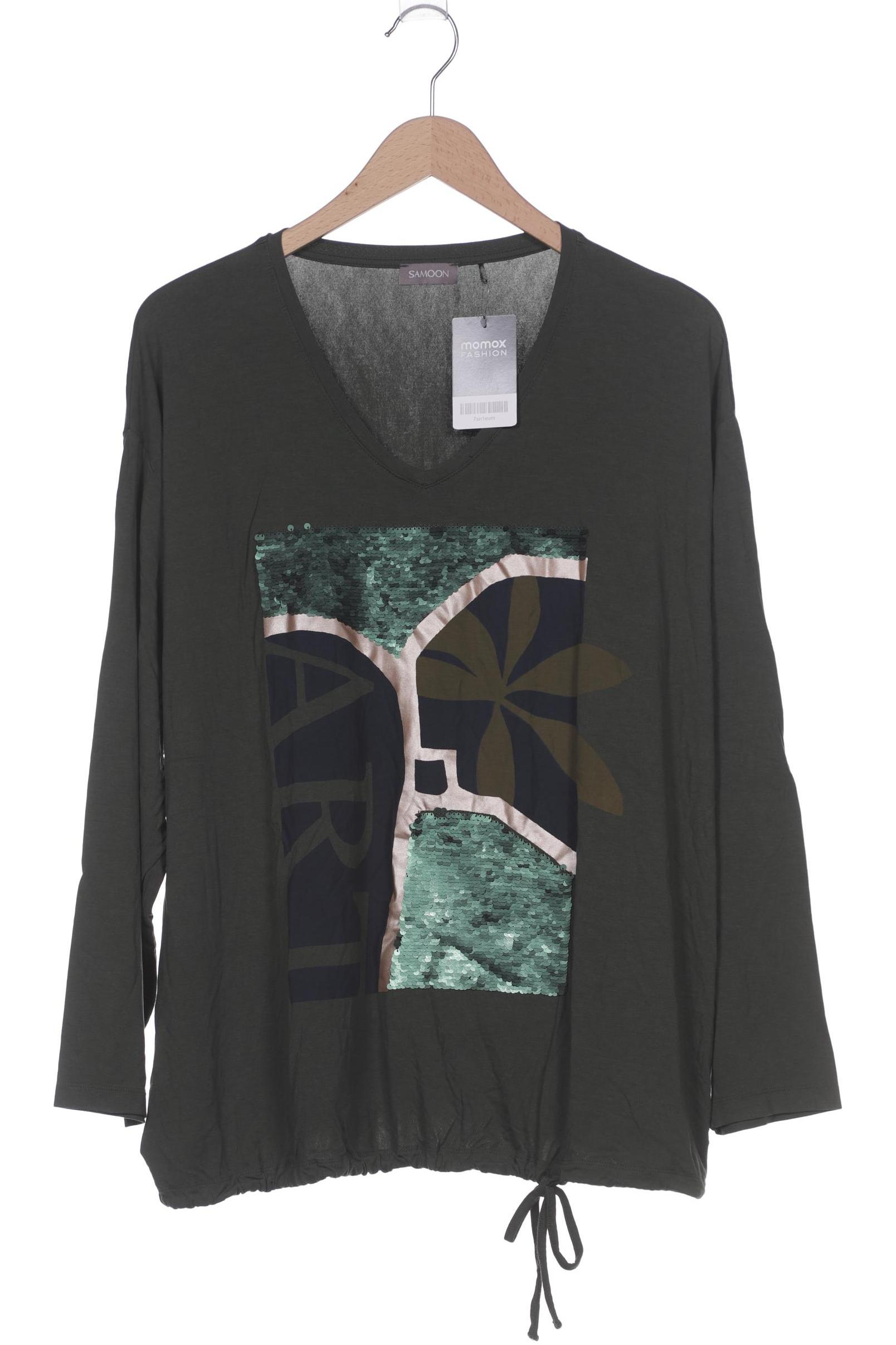 

Samoon by Gerry Weber Damen Langarmshirt, grün, Gr. 48