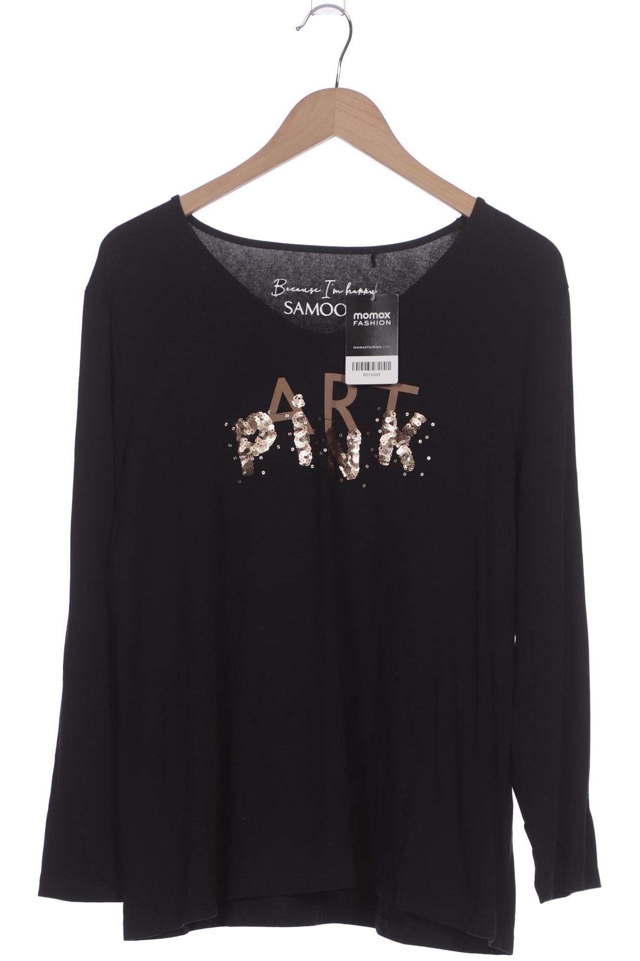 

Samoon by Gerry Weber Damen Langarmshirt, schwarz, Gr. 48