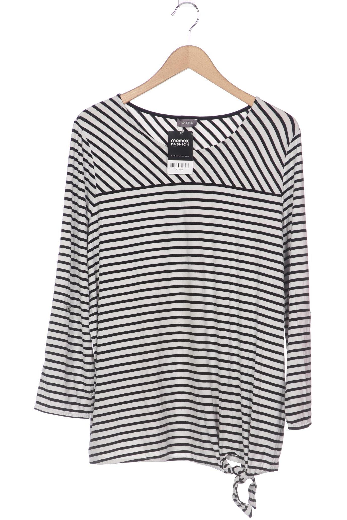 

Samoon by Gerry Weber Damen Langarmshirt, weiß, Gr. 44