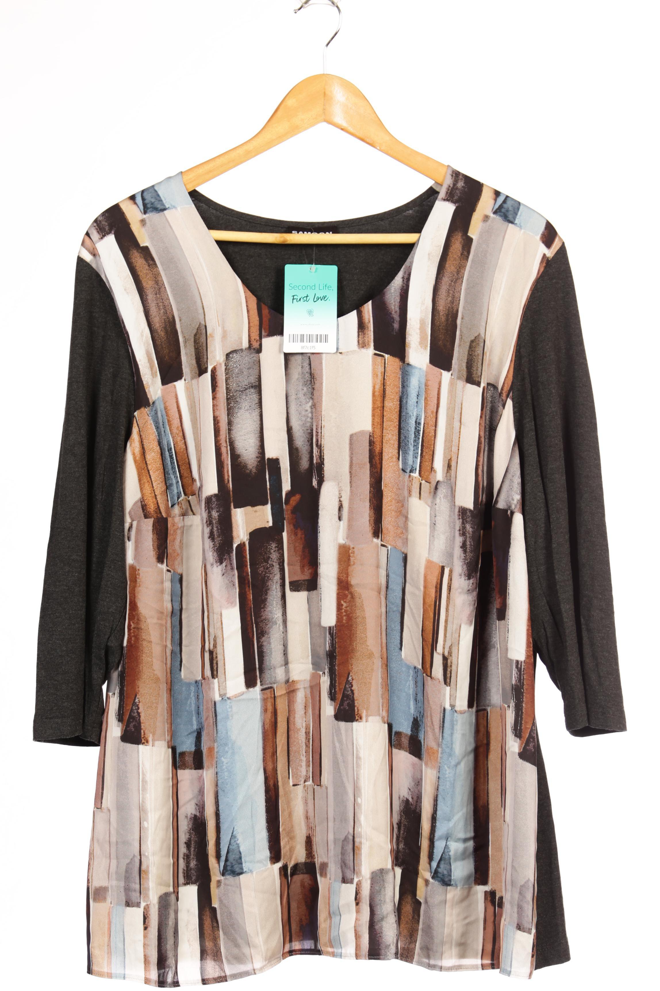 

Samoon by Gerry Weber Damen Langarmshirt, mehrfarbig, Gr. 50