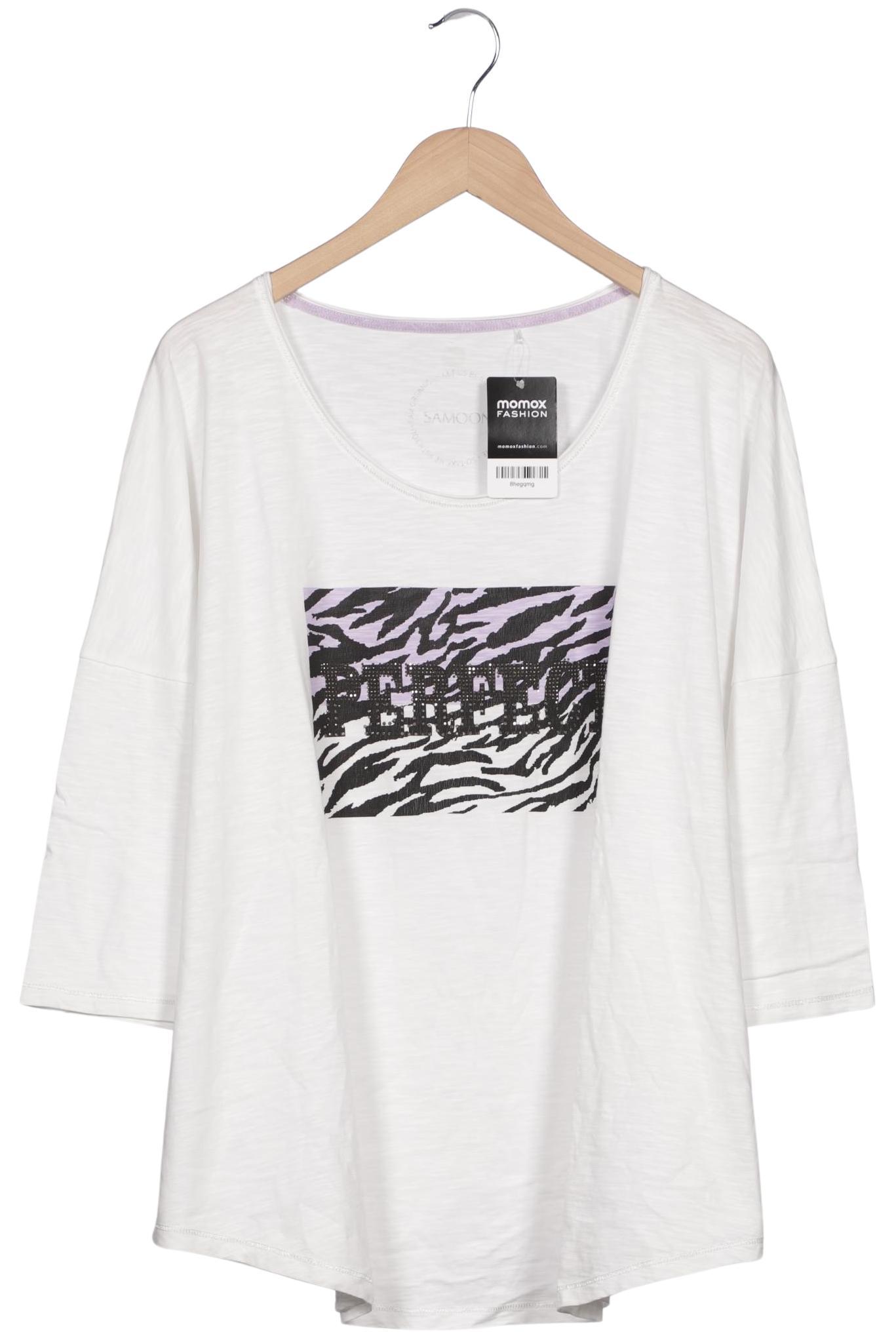 

Samoon by Gerry Weber Damen T-Shirt, weiß, Gr. 50