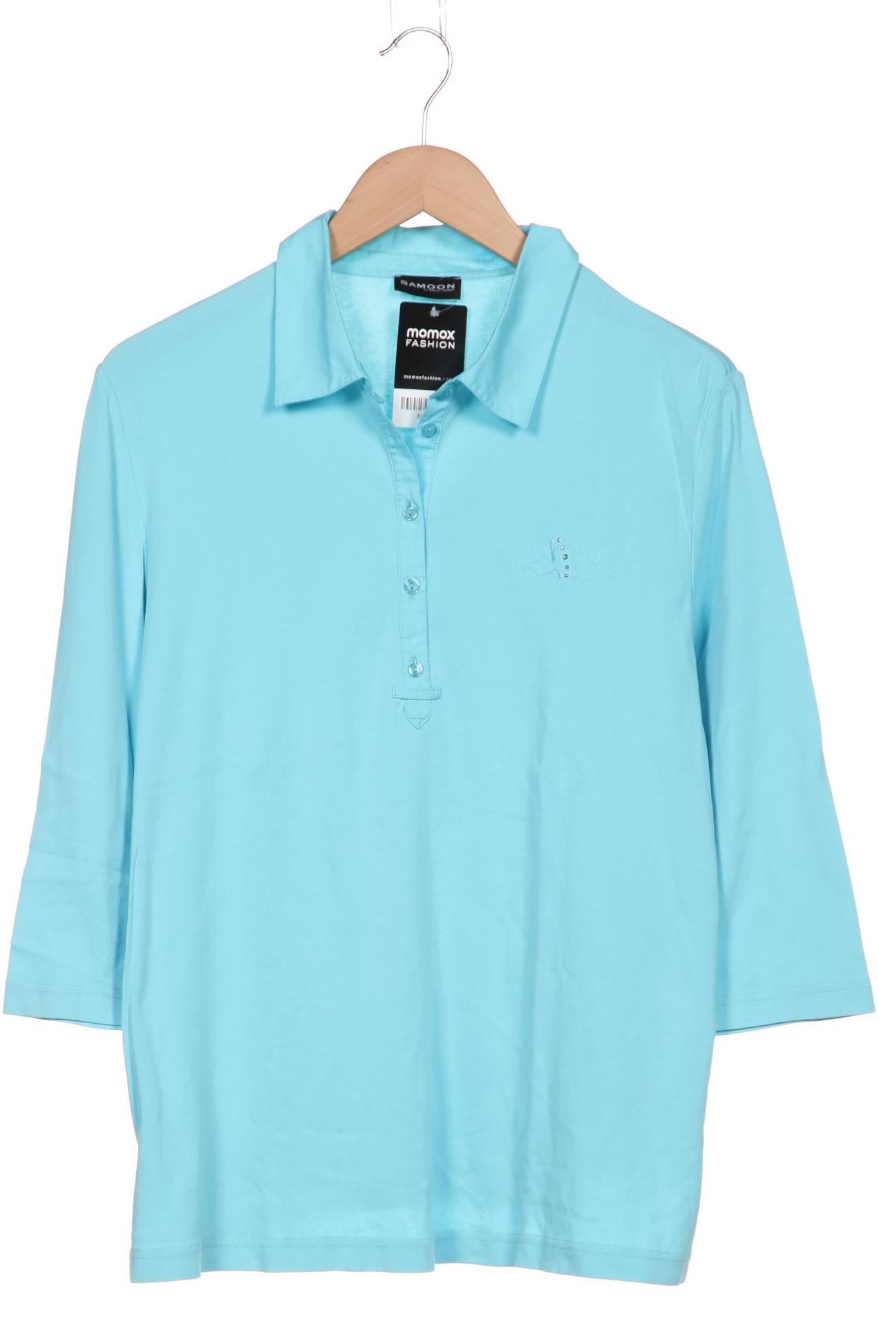 

SAMOON by Gerry Weber Damen Poloshirt, hellblau