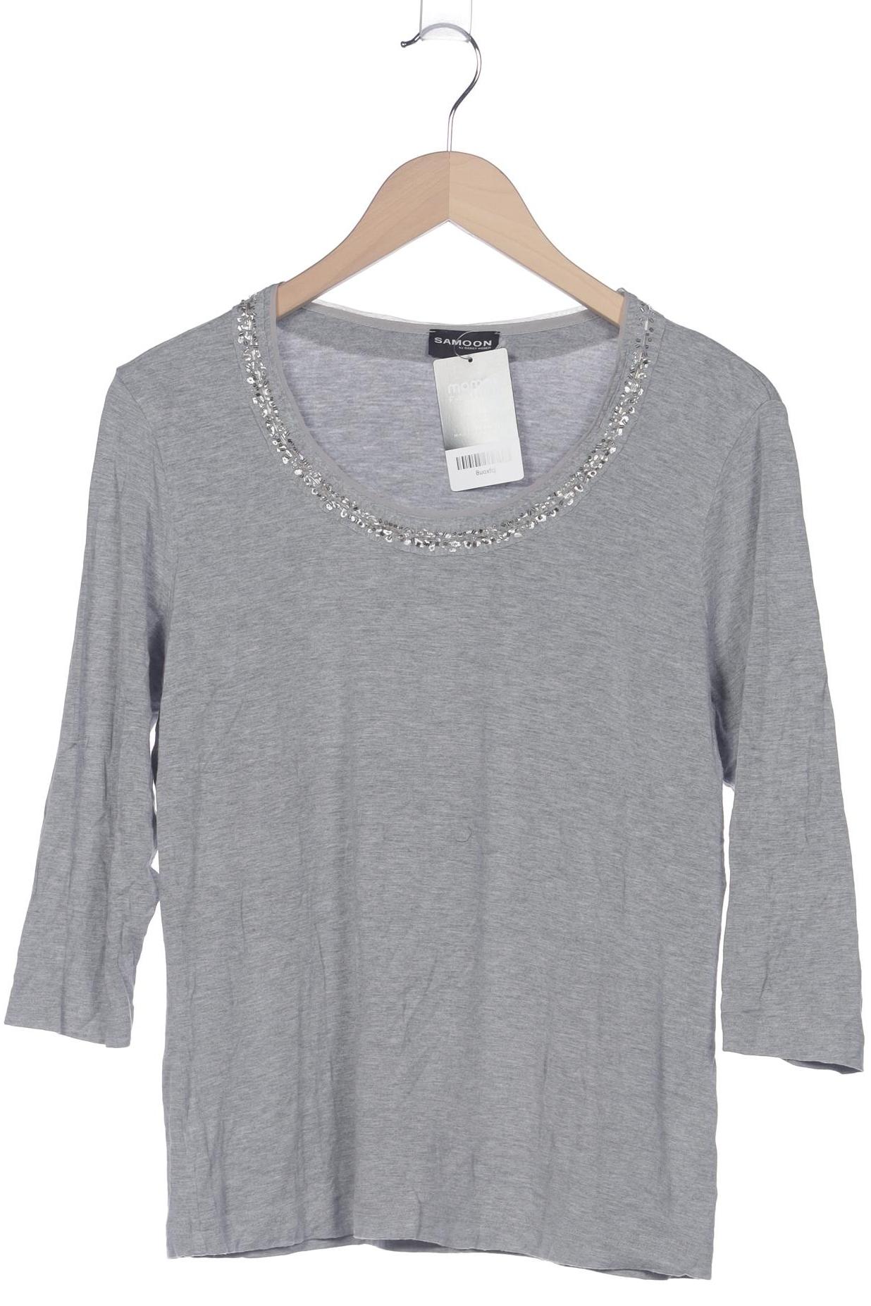 

Samoon by Gerry Weber Damen Langarmshirt, grau, Gr. 44
