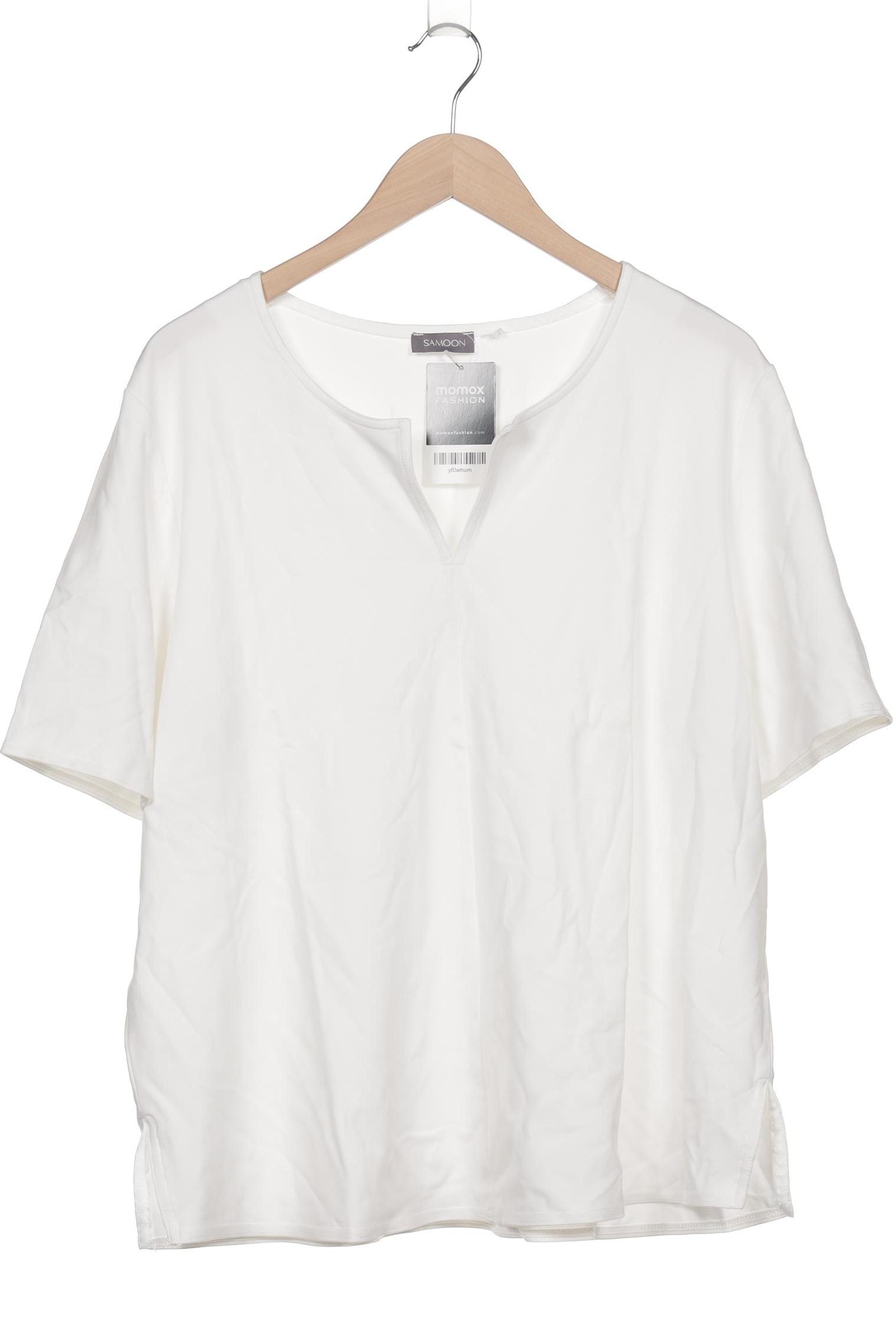 

Samoon by Gerry Weber Damen T-Shirt, weiß, Gr. 48