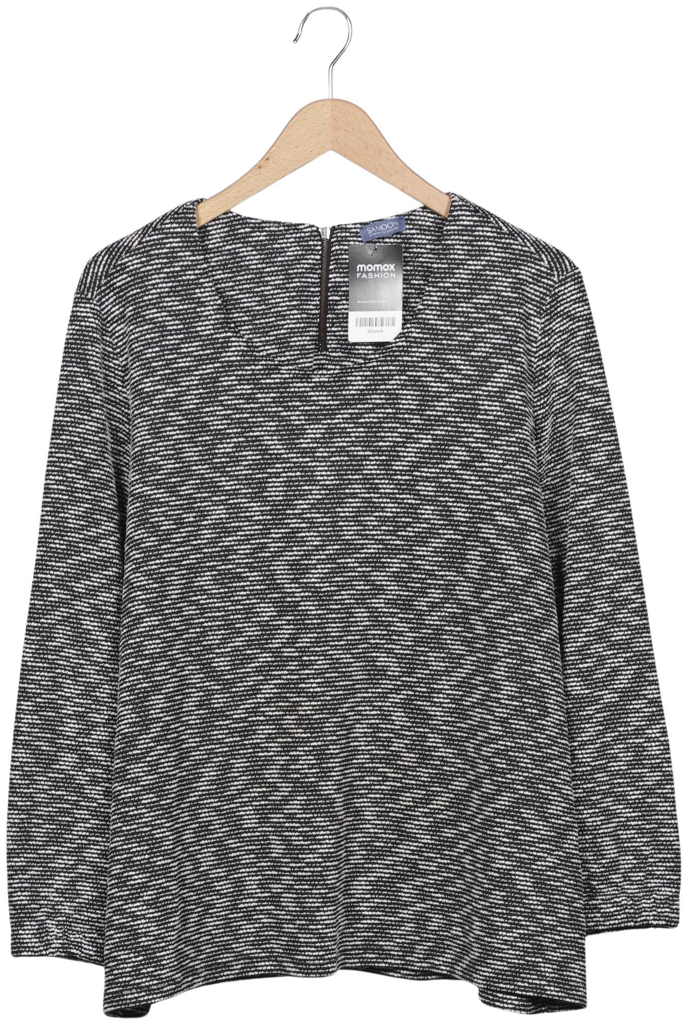 

Samoon by Gerry Weber Damen Langarmshirt, grau, Gr. 50