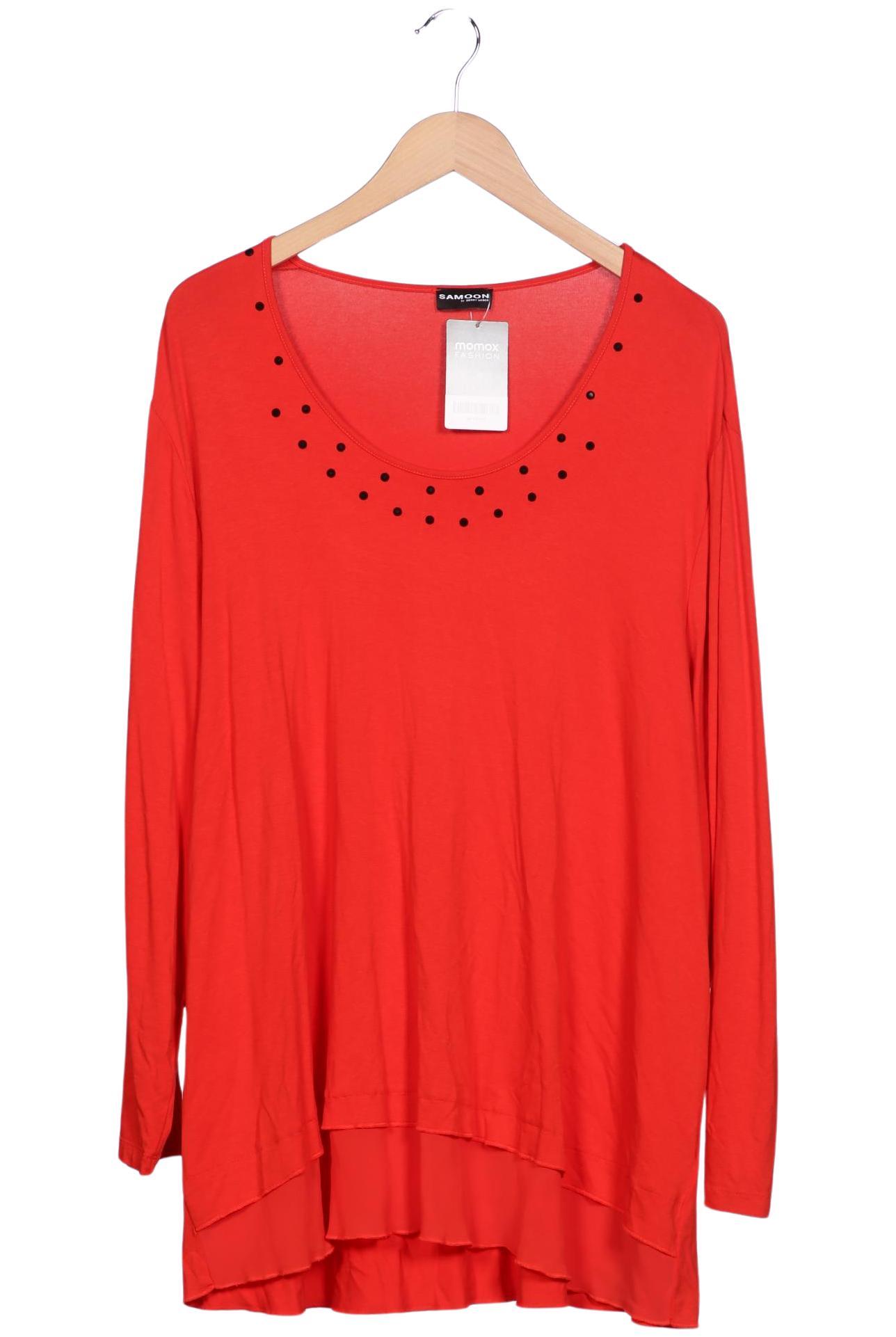 

Samoon by Gerry Weber Damen Langarmshirt, rot, Gr. 52