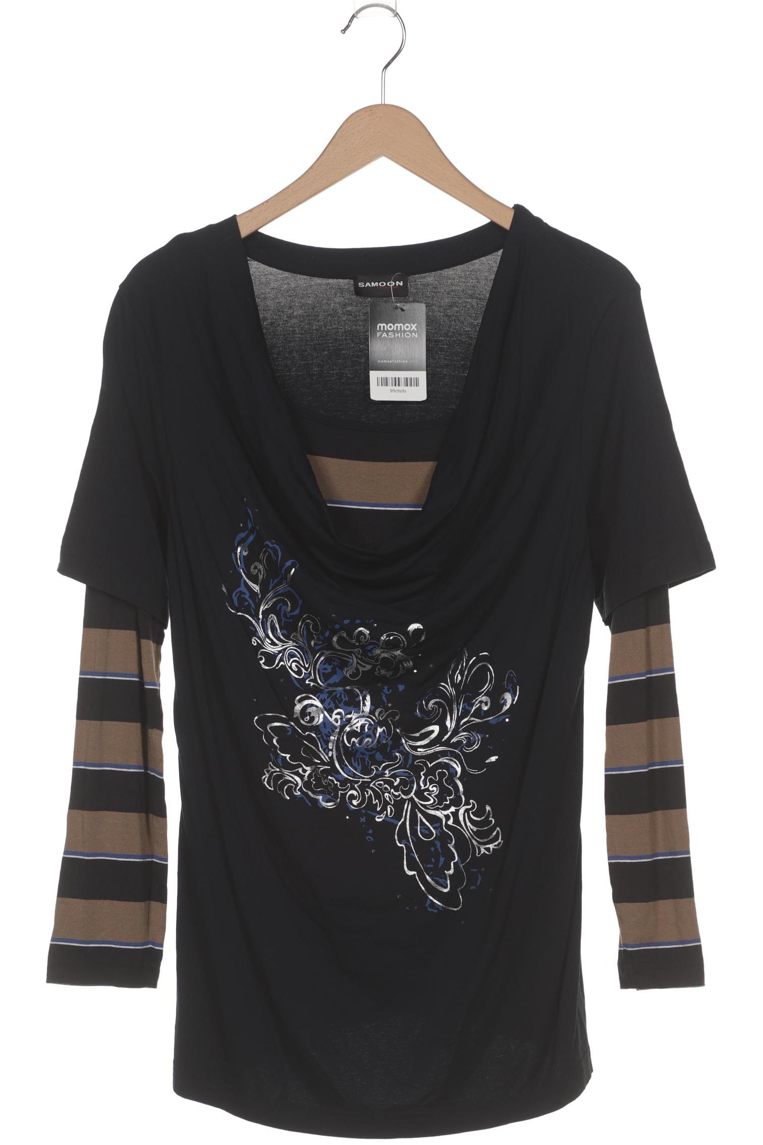 

Samoon by Gerry Weber Damen Langarmshirt, marineblau, Gr. 42