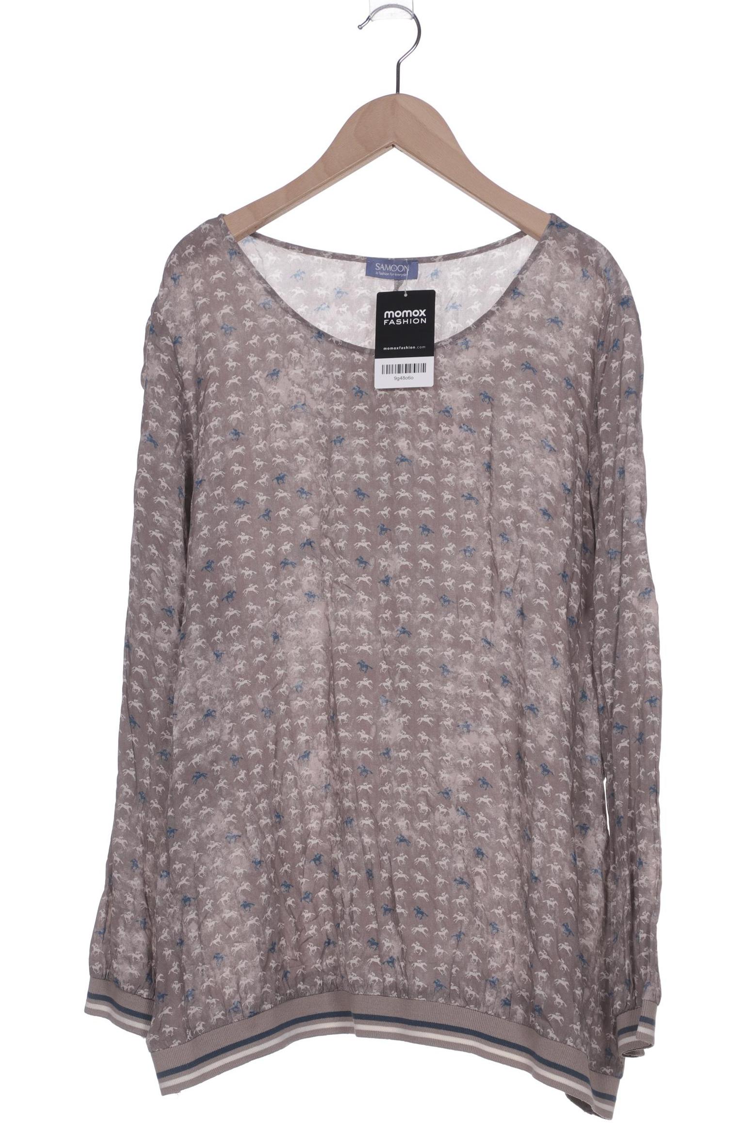 

Samoon by Gerry Weber Damen Langarmshirt, grau, Gr. 46