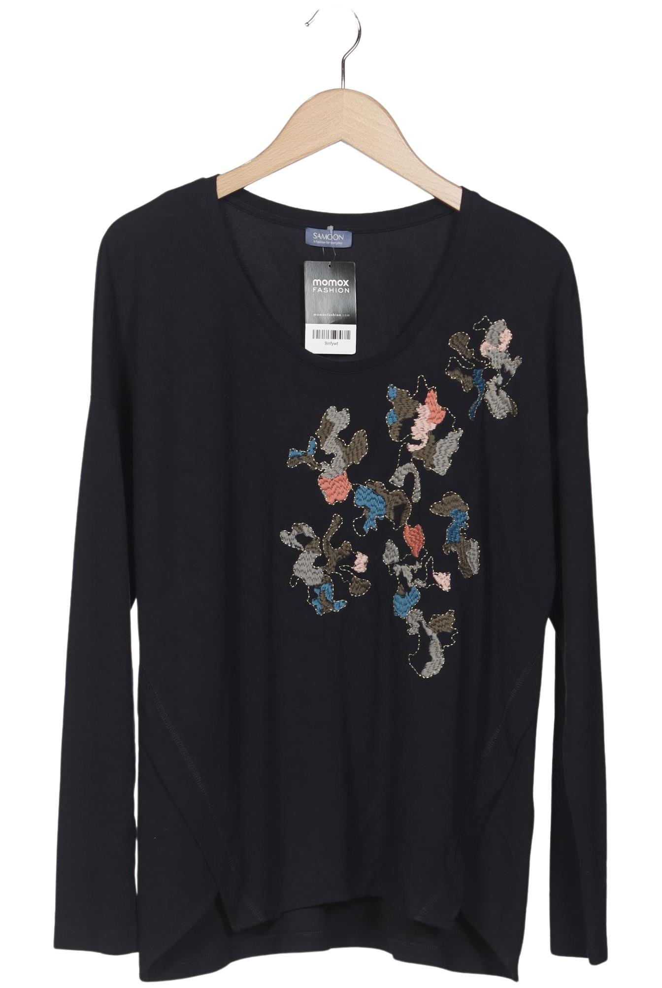 

Samoon by Gerry Weber Damen Langarmshirt, marineblau, Gr. 44