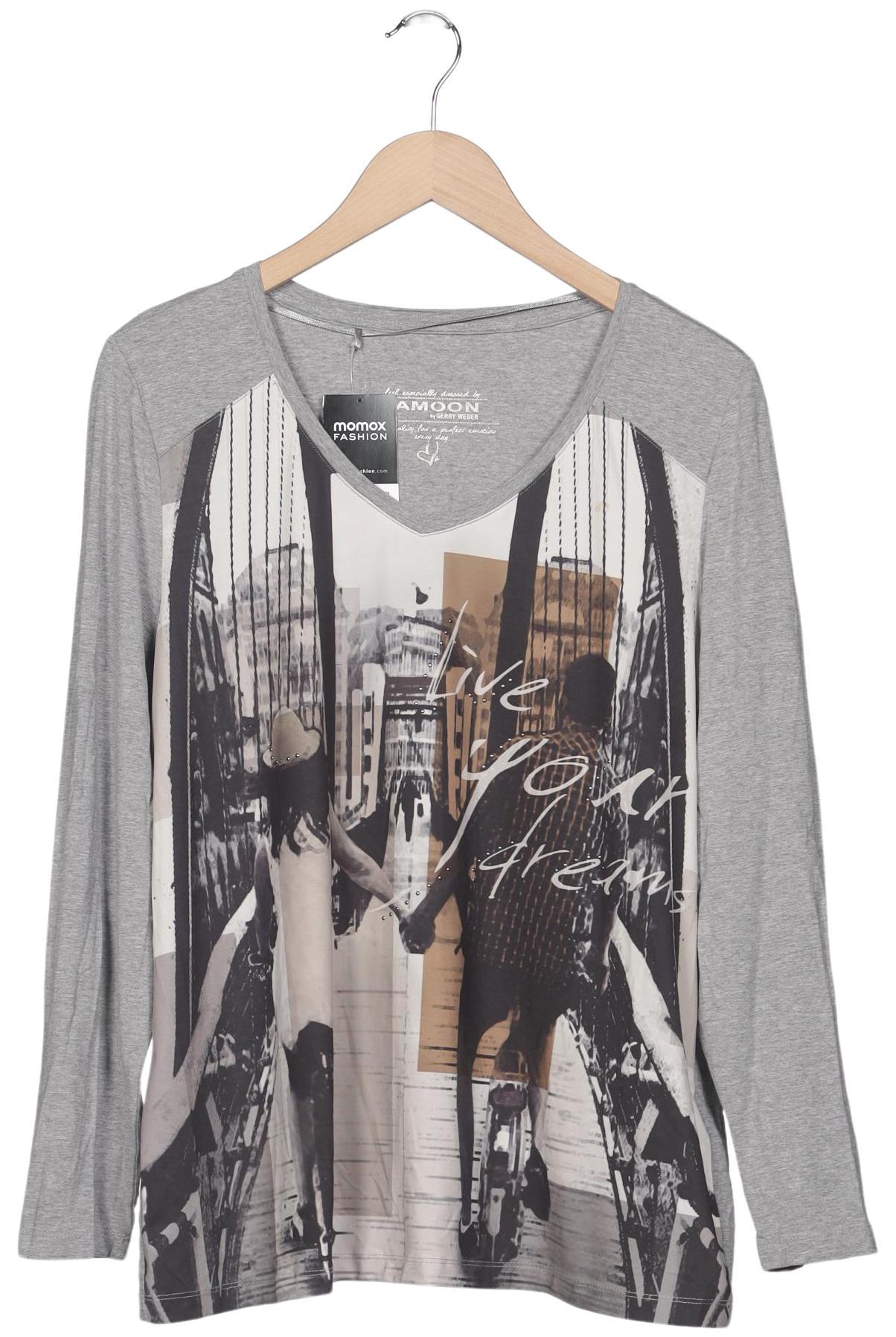 

Samoon by Gerry Weber Damen Langarmshirt, grau, Gr. 46