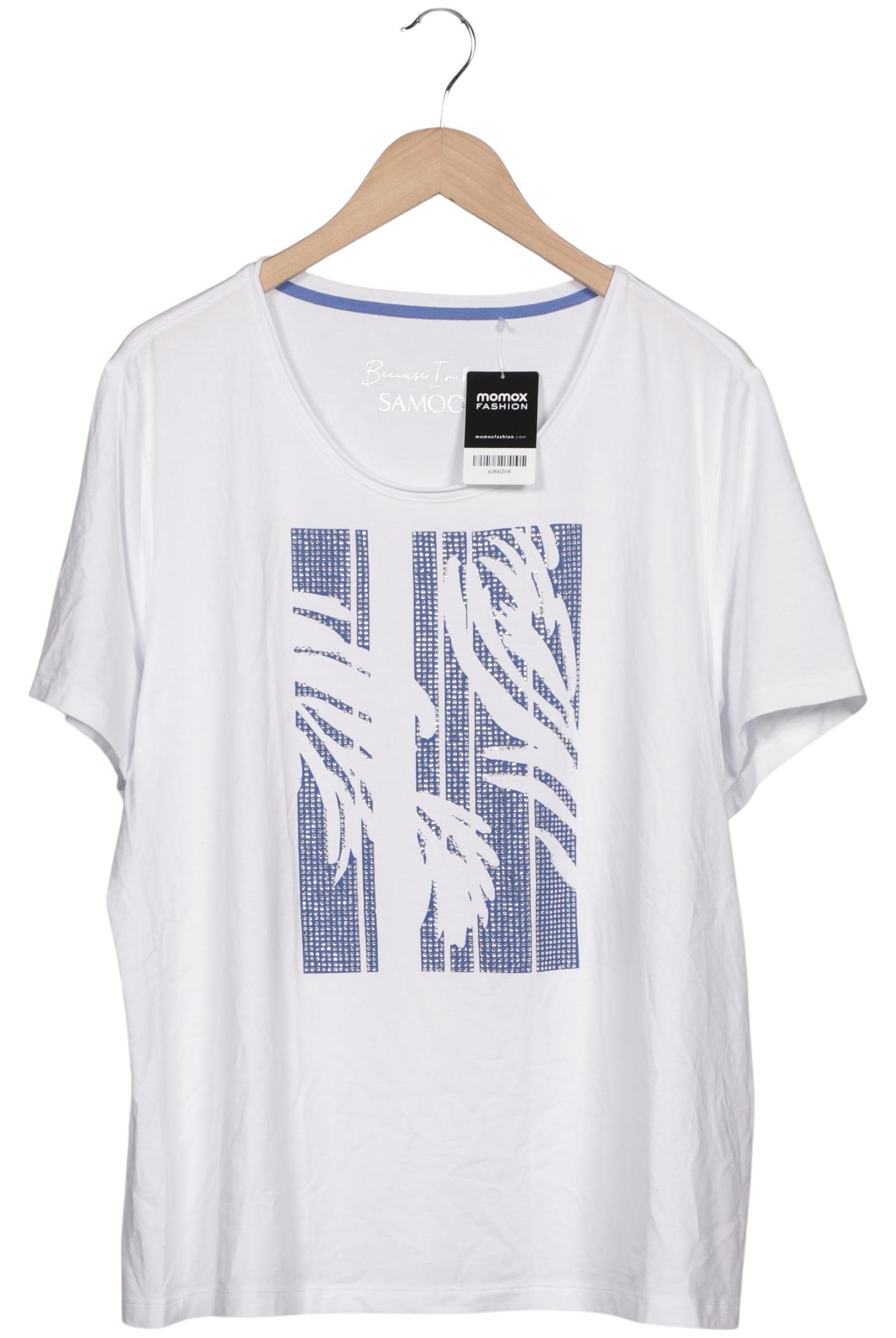 

Samoon by Gerry Weber Damen T-Shirt, weiß, Gr. 50