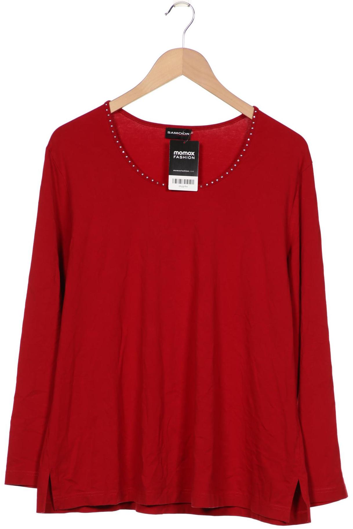 

Samoon by Gerry Weber Damen Langarmshirt, rot, Gr. 50