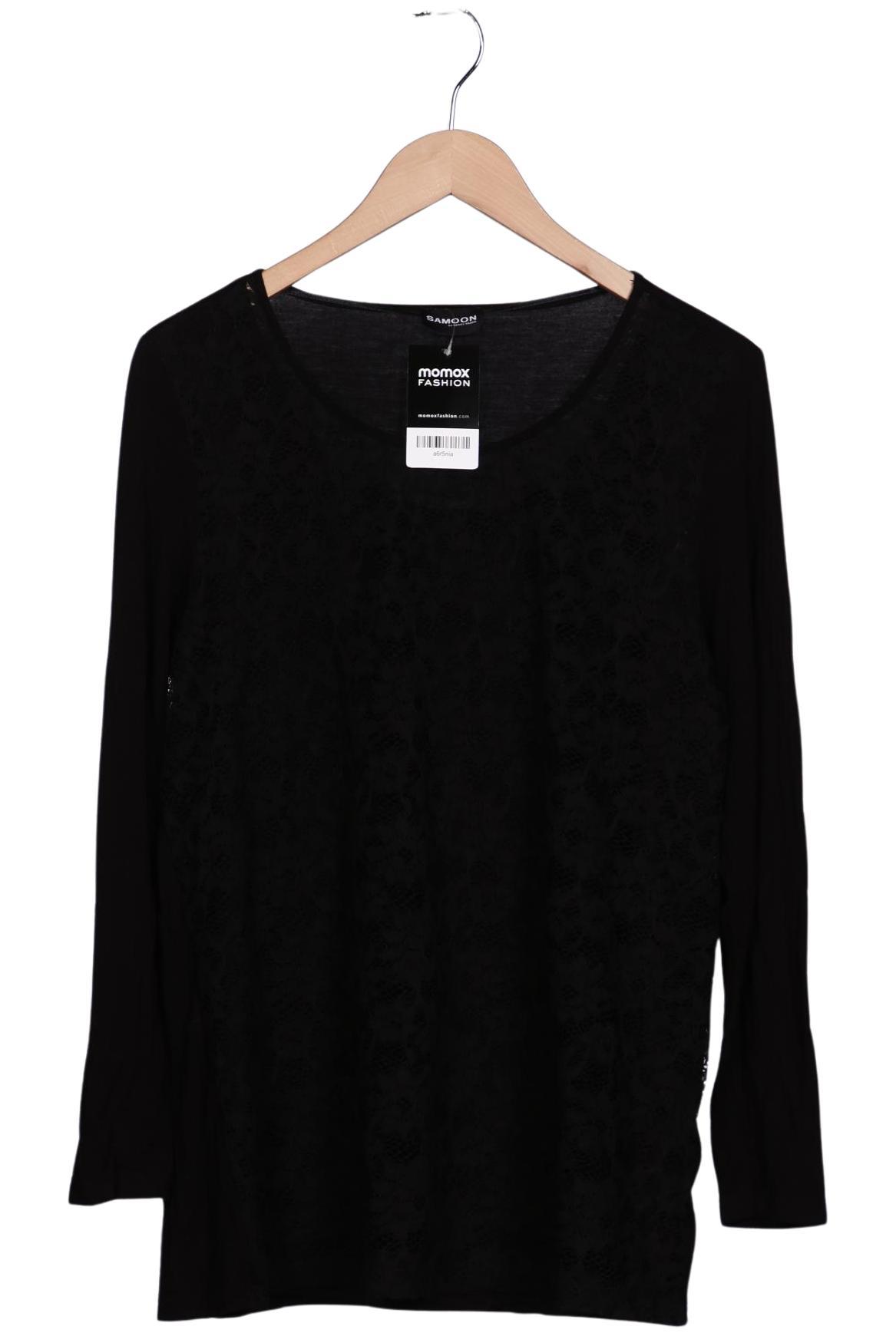 

Samoon by Gerry Weber Damen Langarmshirt, schwarz, Gr. 44