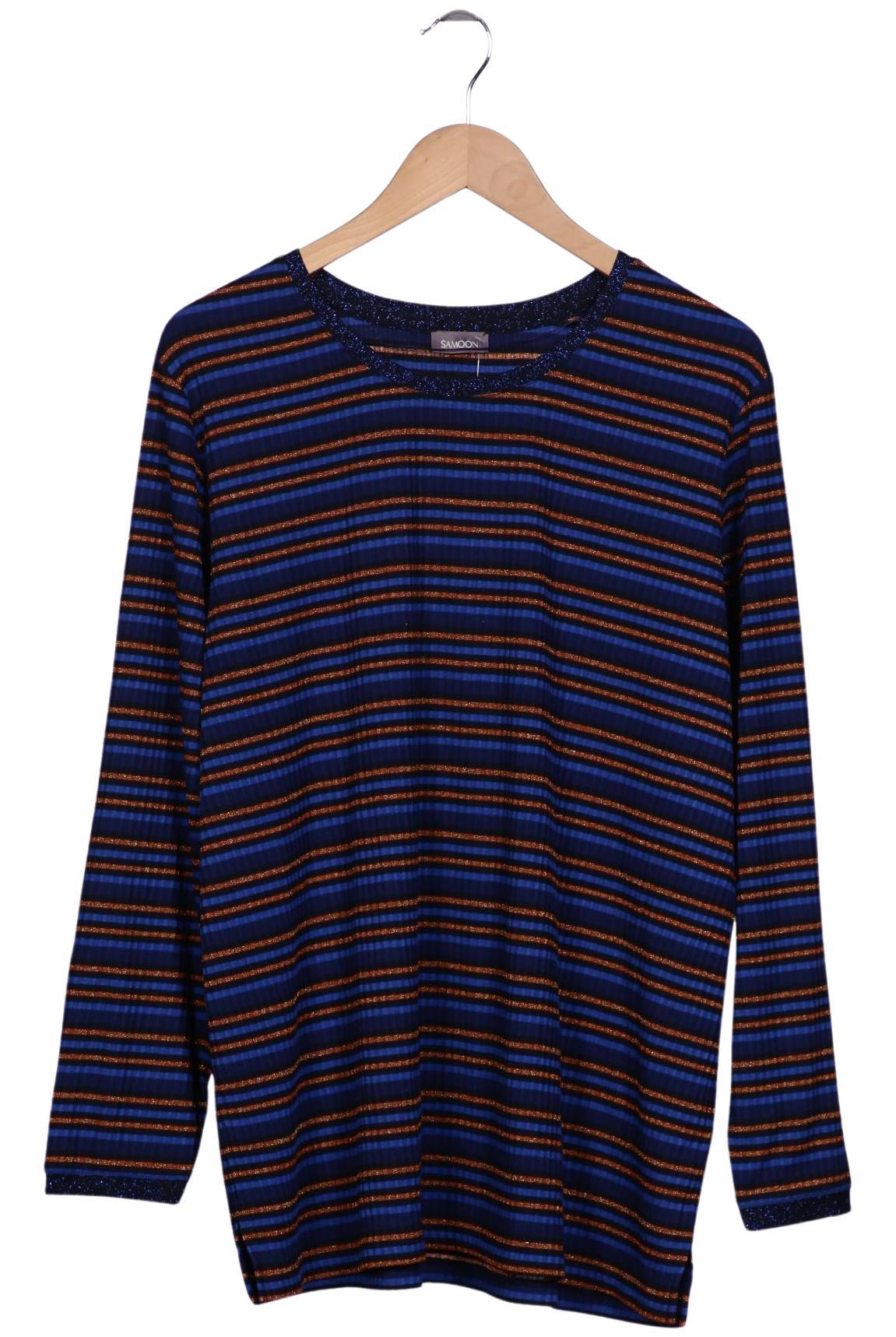 

Samoon by Gerry Weber Damen Langarmshirt, blau, Gr. 48