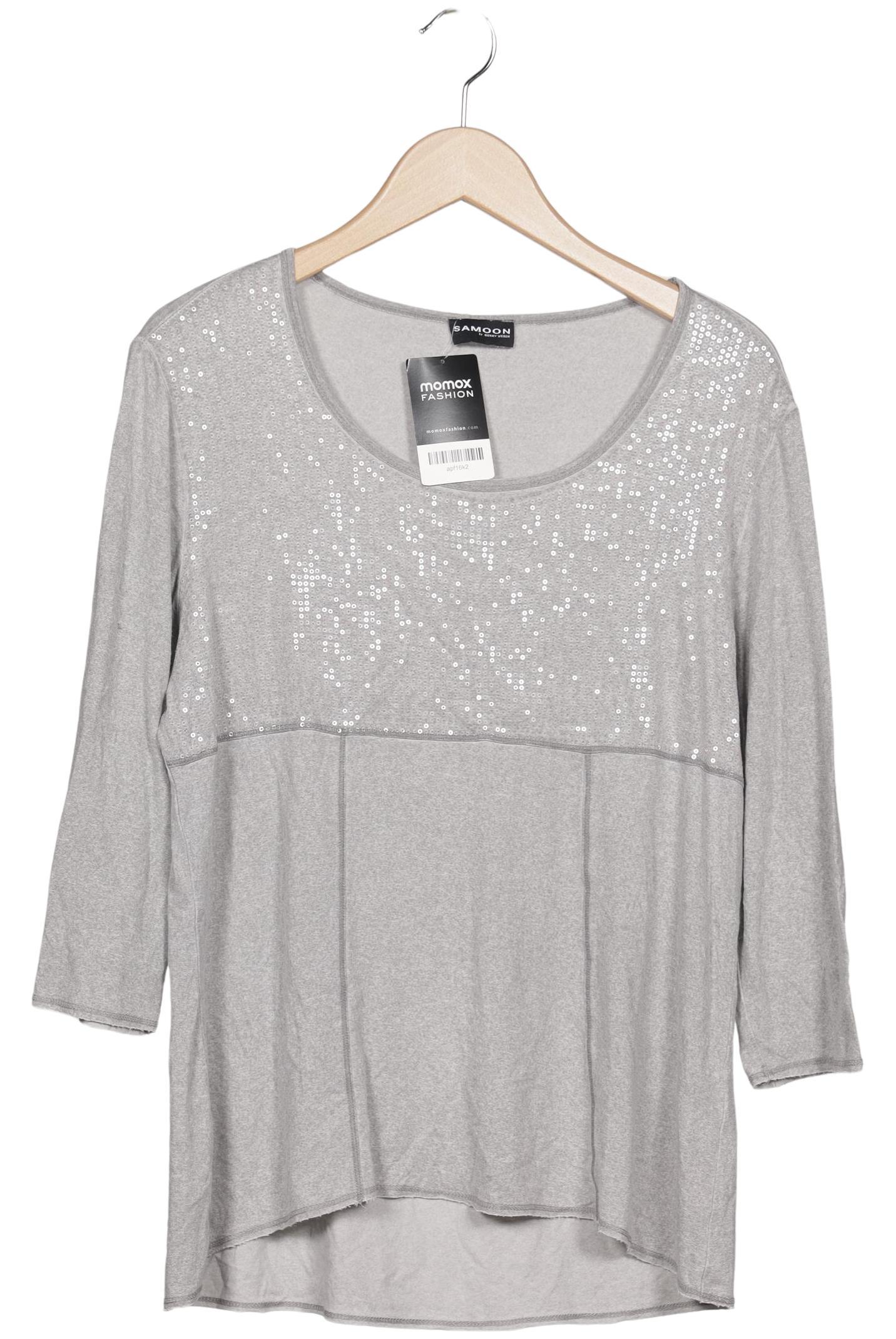 

Samoon by Gerry Weber Damen Langarmshirt, grau, Gr. 40