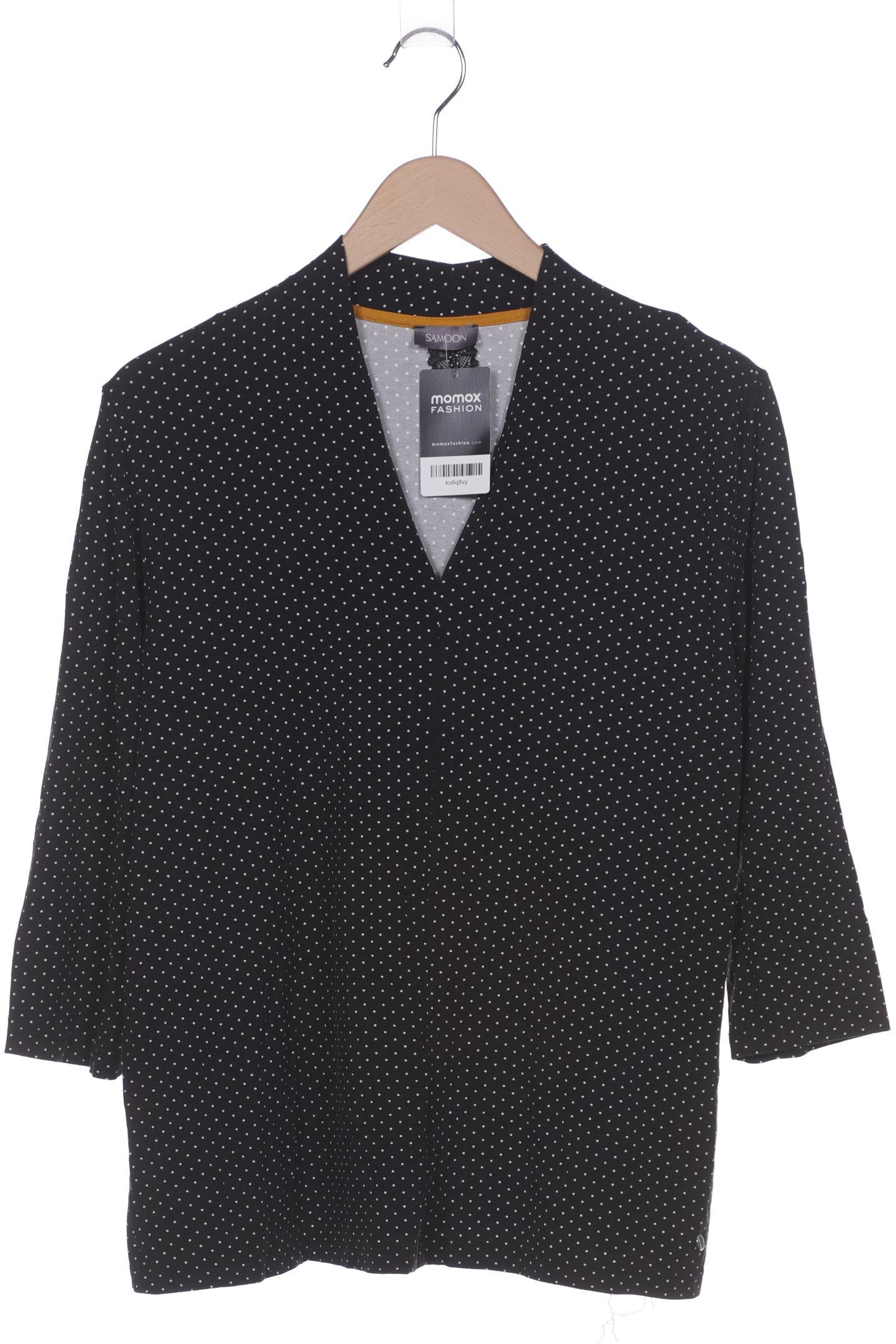 

Samoon by Gerry Weber Damen Langarmshirt, schwarz, Gr. 44