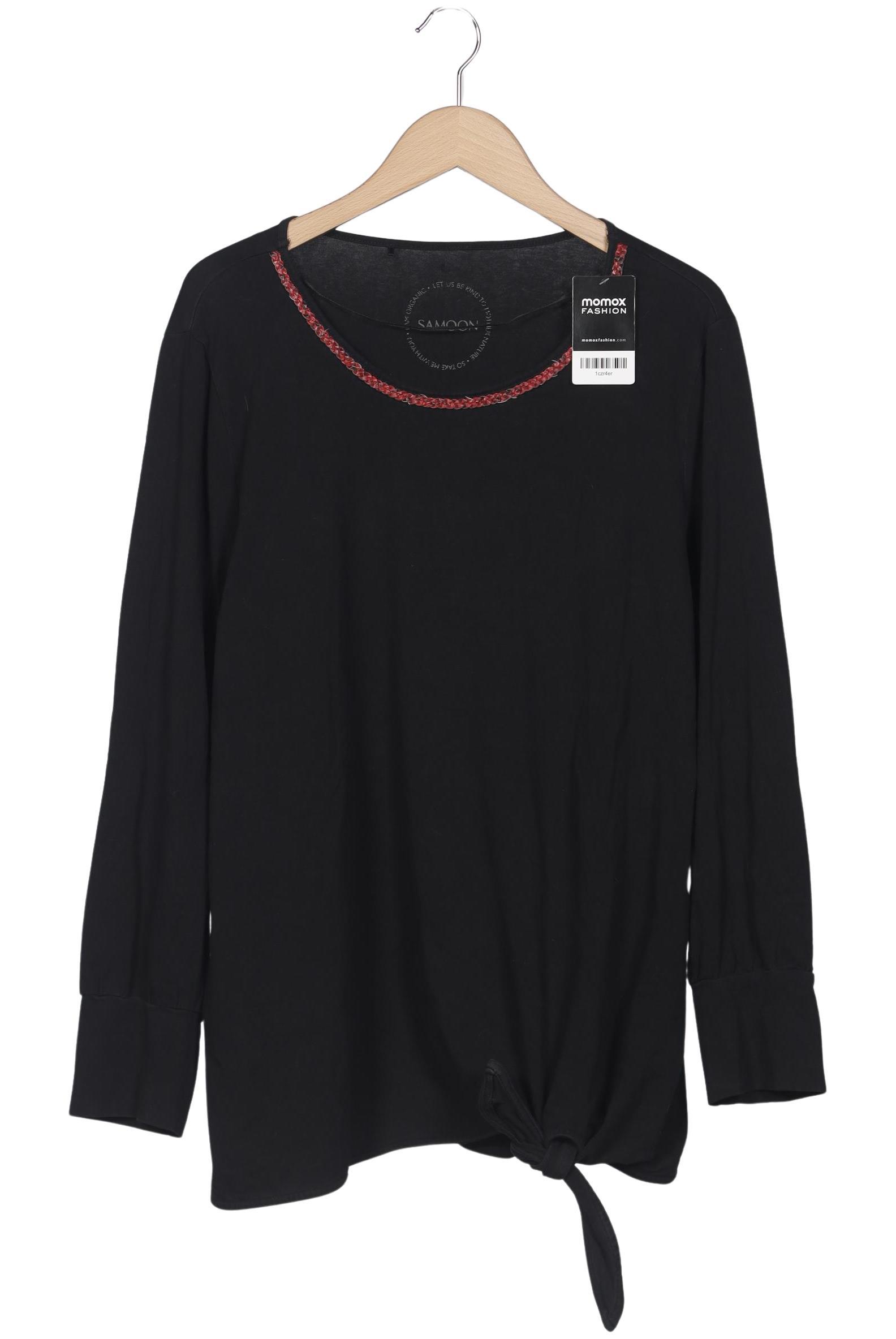 

Samoon by Gerry Weber Damen Langarmshirt, schwarz, Gr. 50